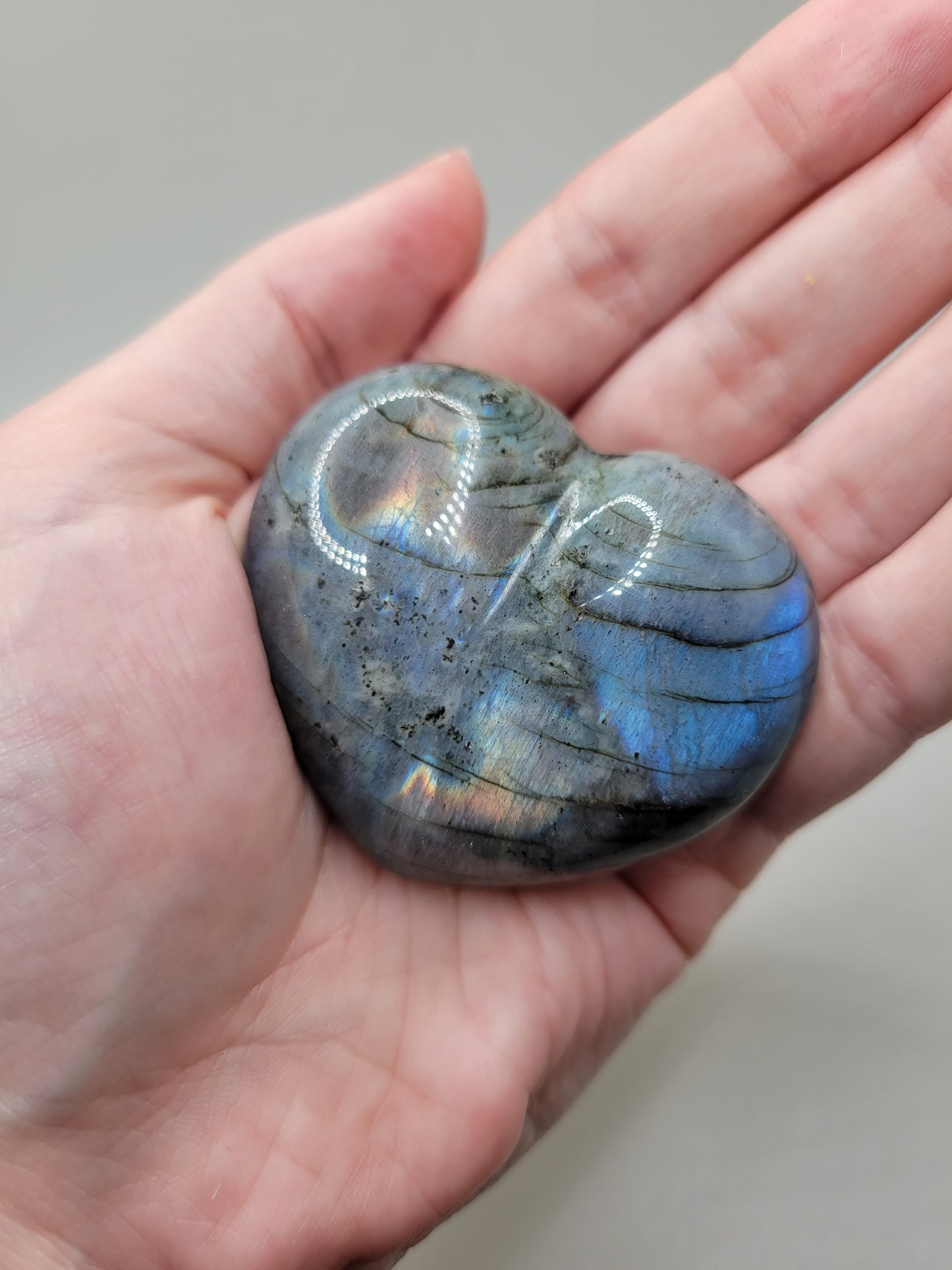 Labradorite Heart B