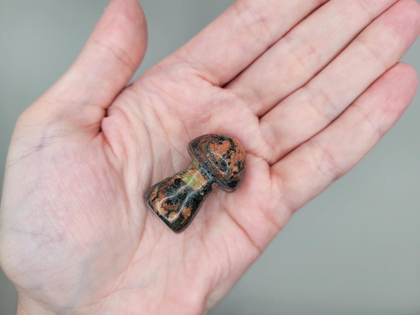 Mahogany Obsidian Mushroom