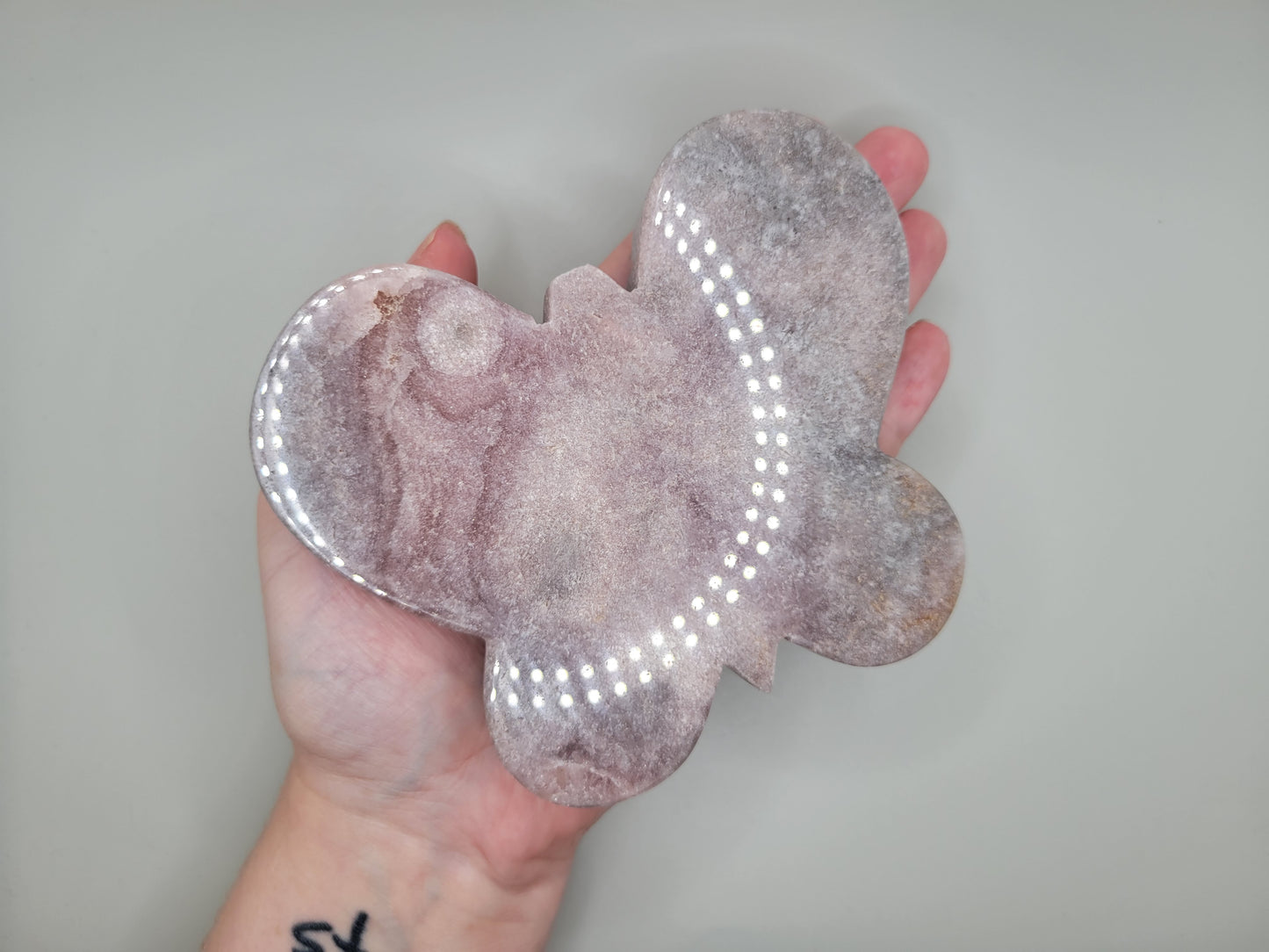 Pink Amethyst Butterfly