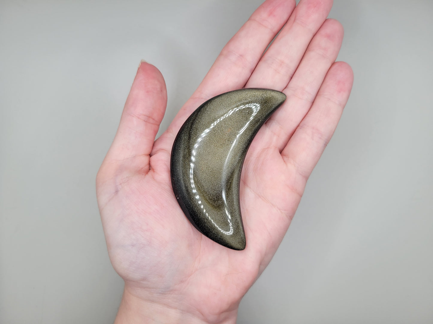 Gold Sheen Obsidian Moon