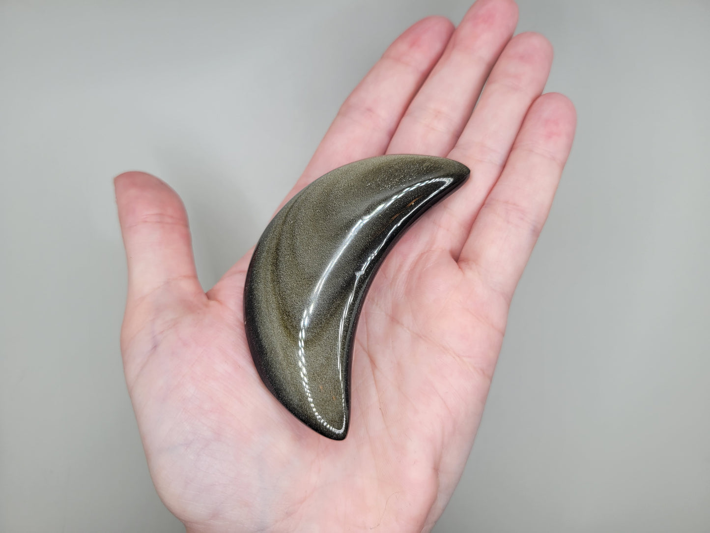 Gold Sheen Obsidian Moon