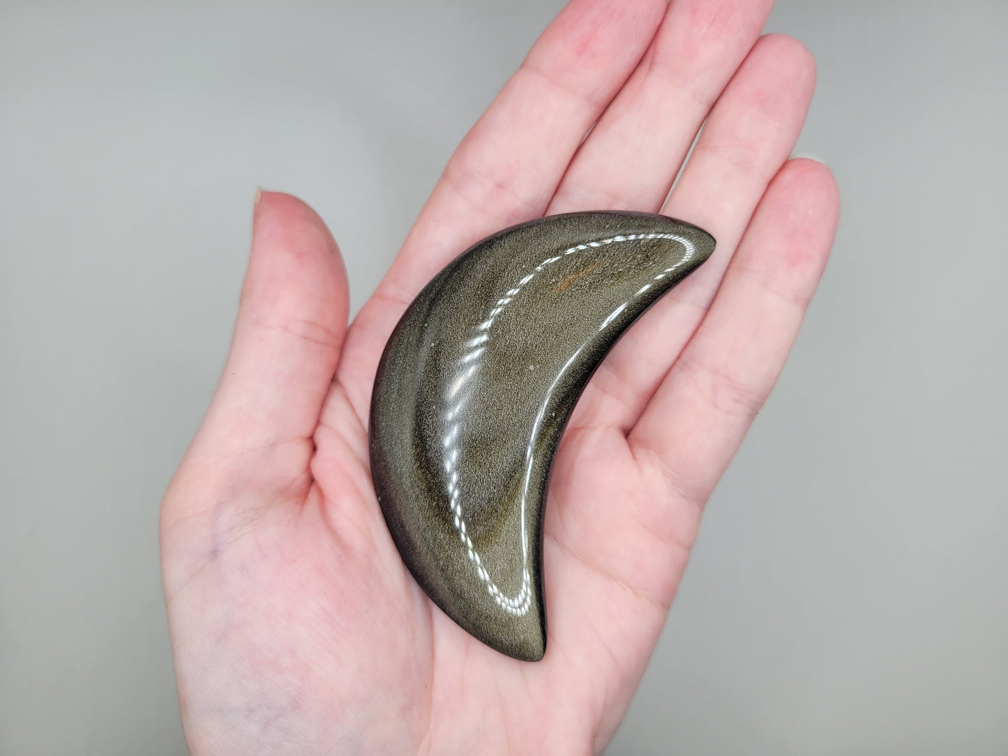Gold Sheen Obsidian Moon