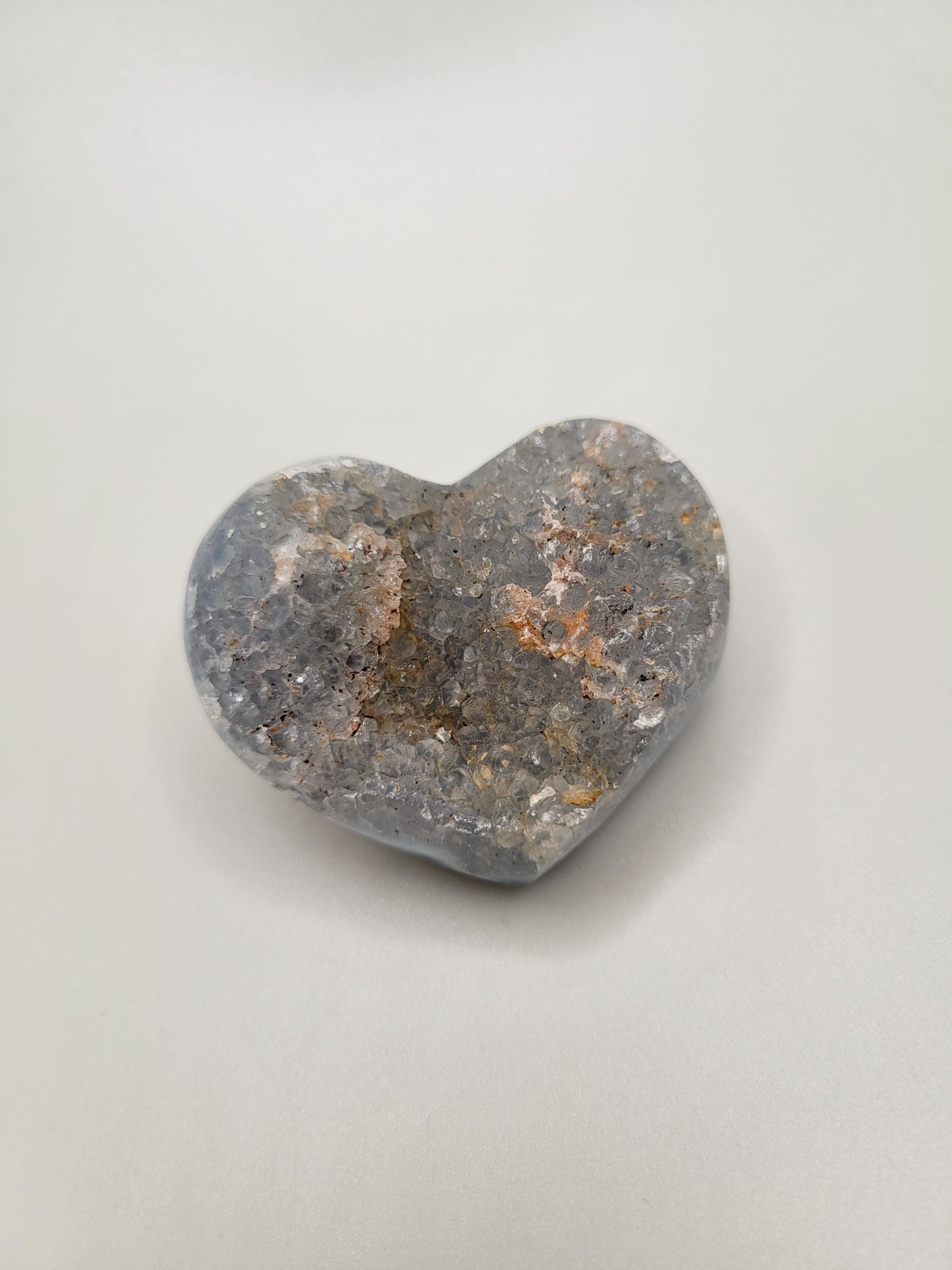 Agate Drusy Heart