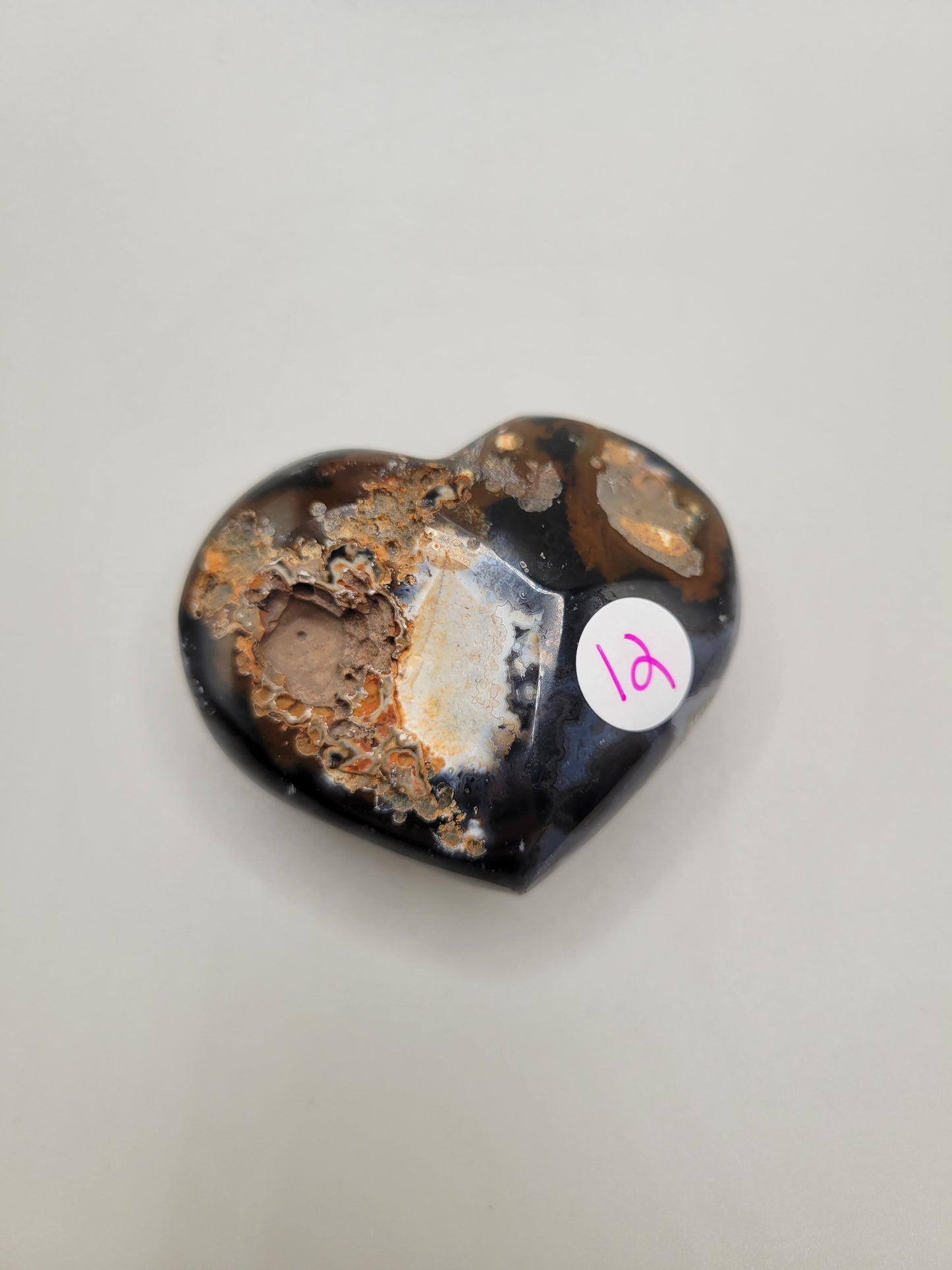 Agate Drusy Heart