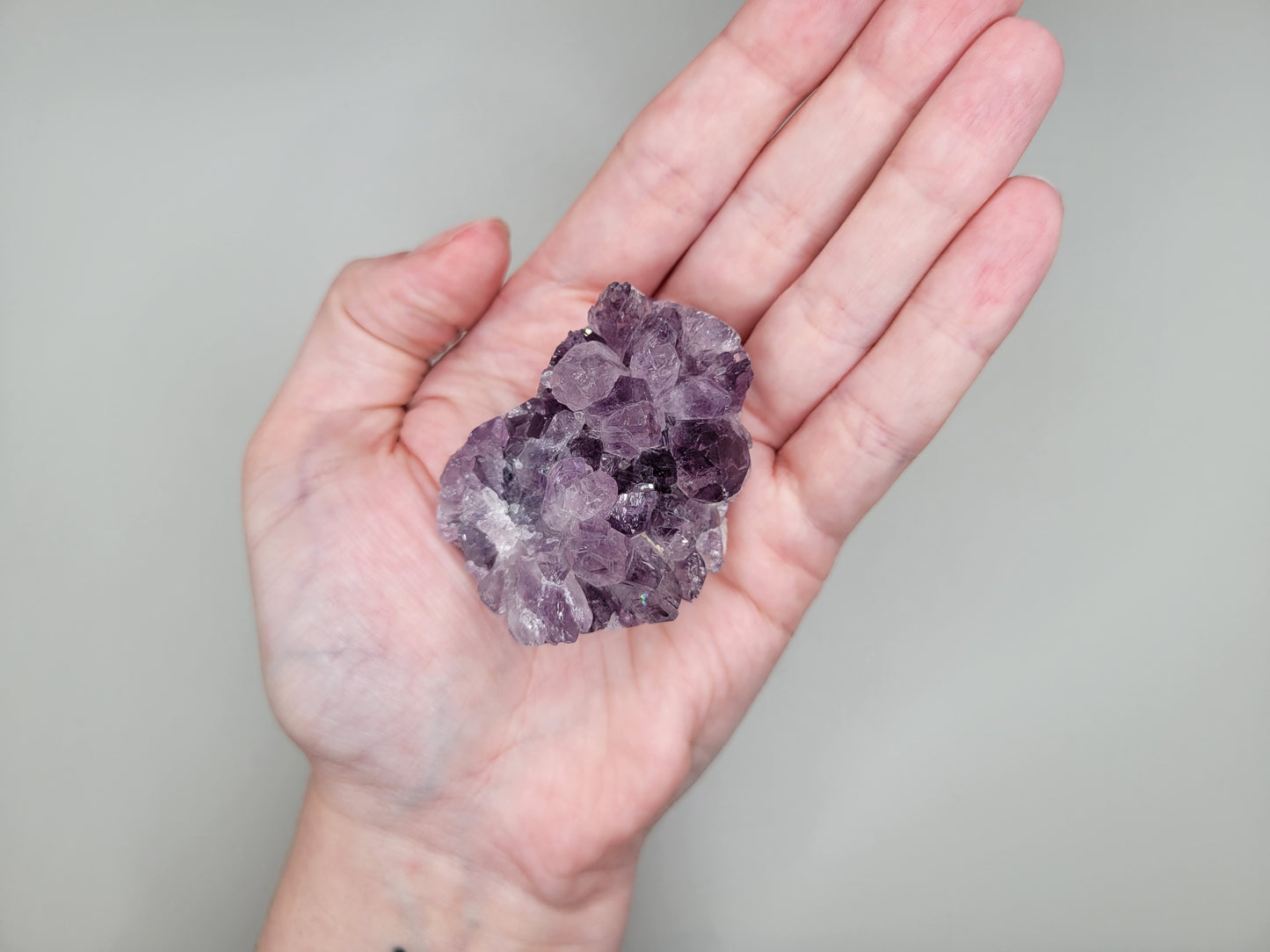 Amethyst Drusy Heart