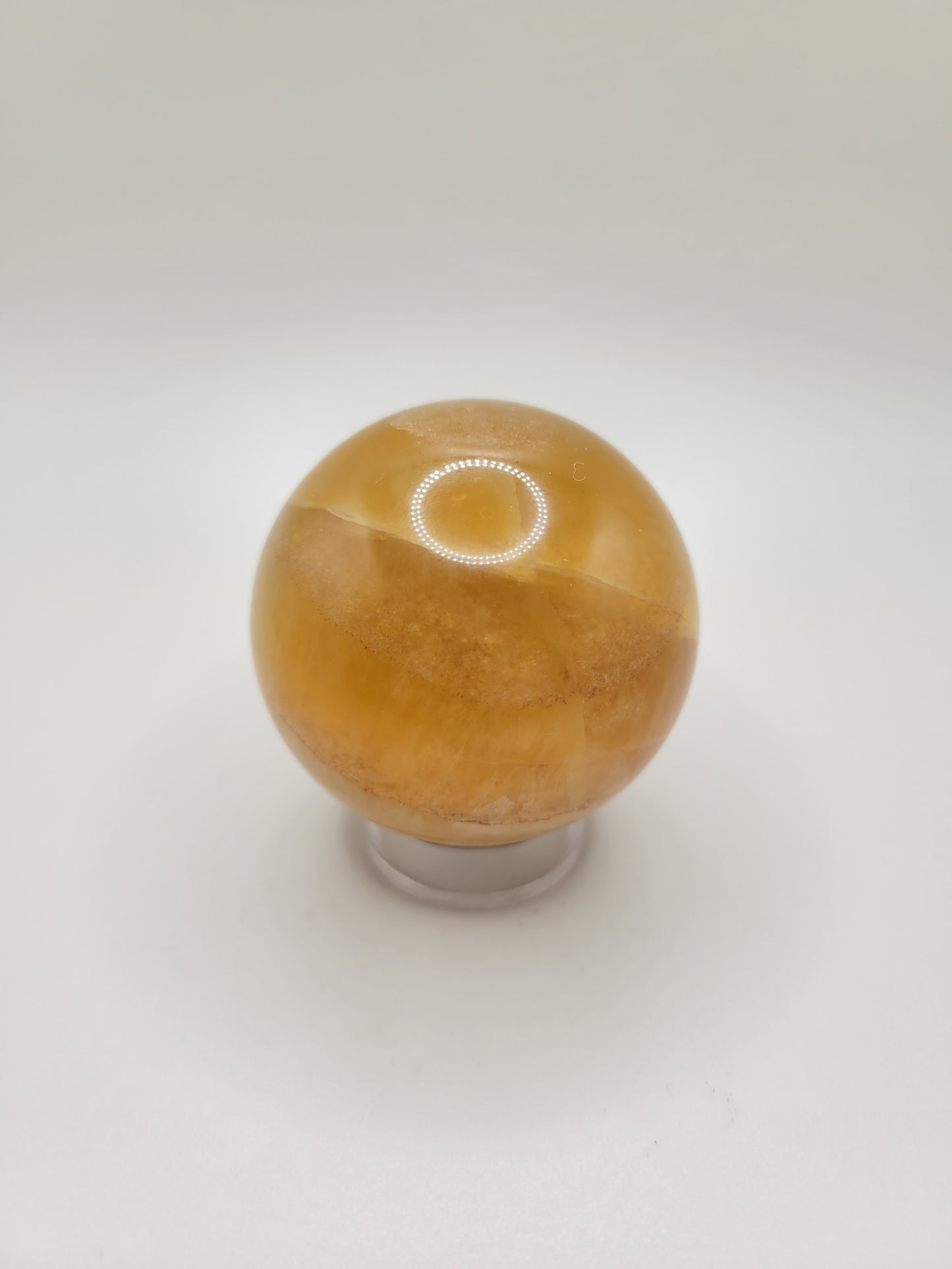 Amber Fluorite Sphere