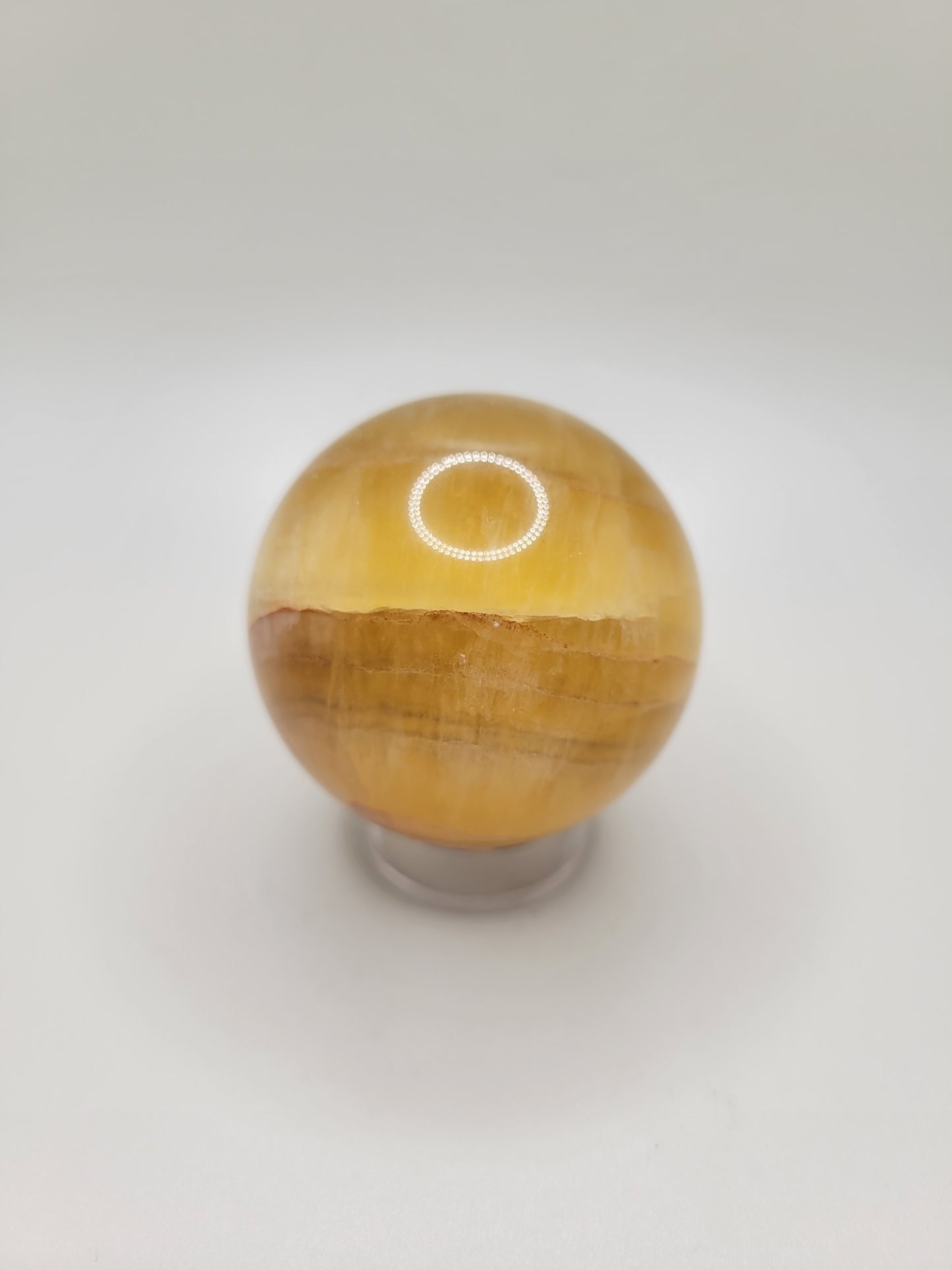 Amber Fluorite Sphere
