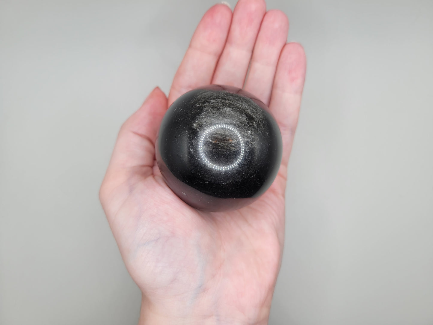 Silver Sheen Obsidian Sphere
