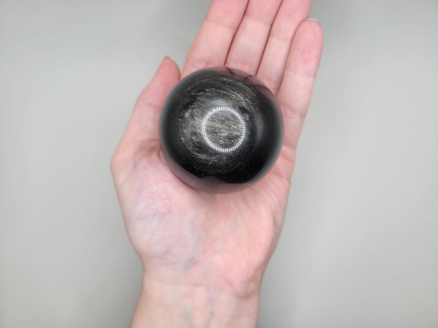 Silver Sheen Obsidian Sphere