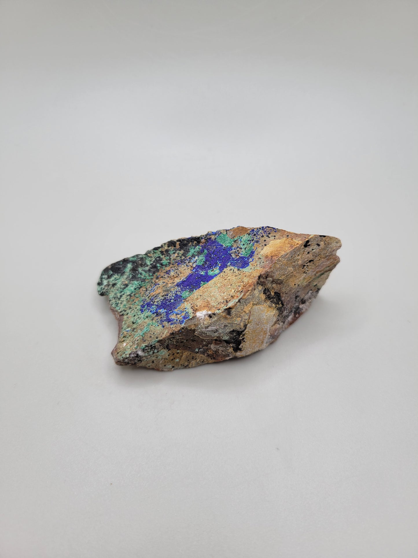 Azurite on Matrix Freeform