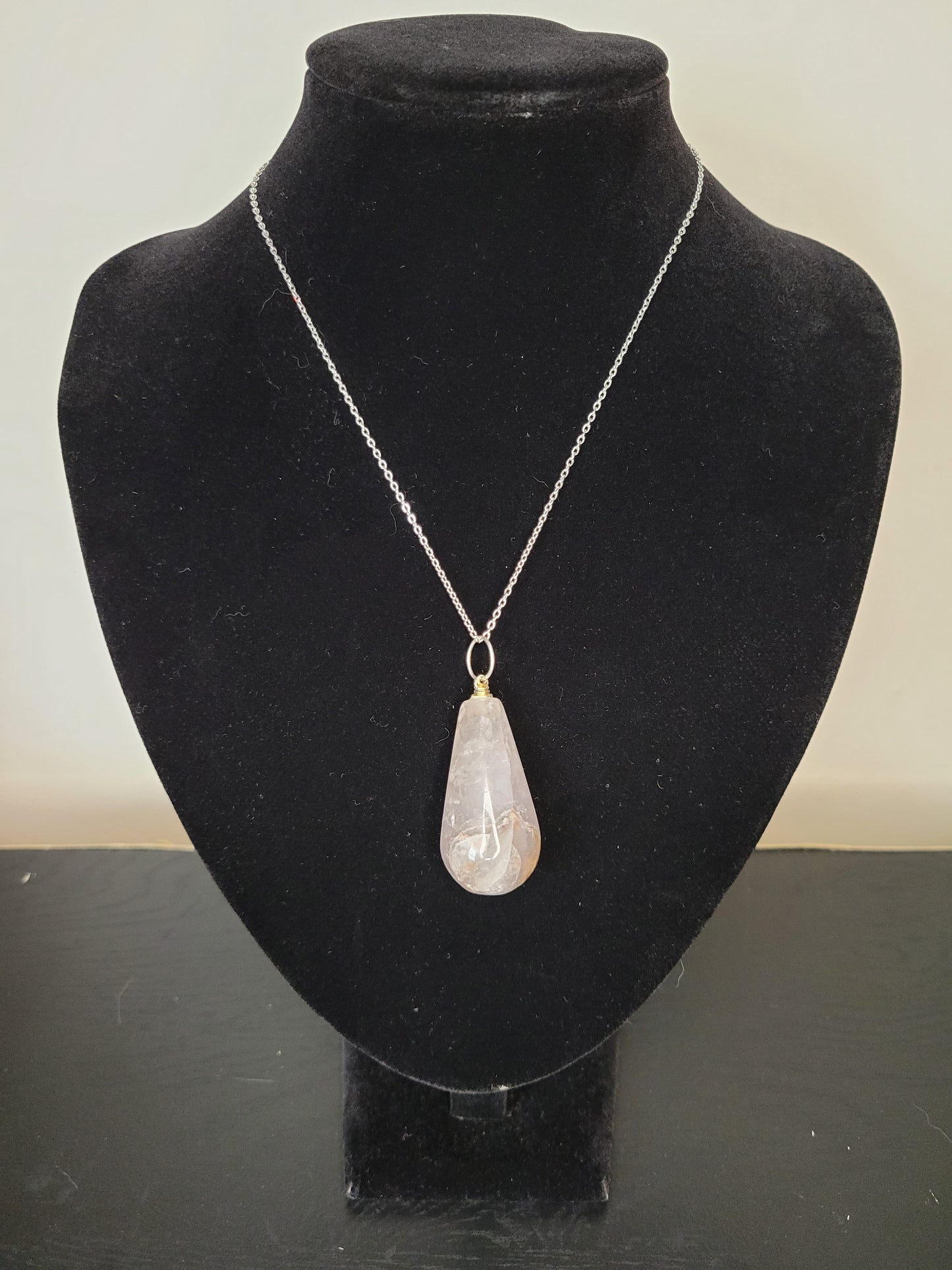 Smoky Quartz Pendant and Chain Set