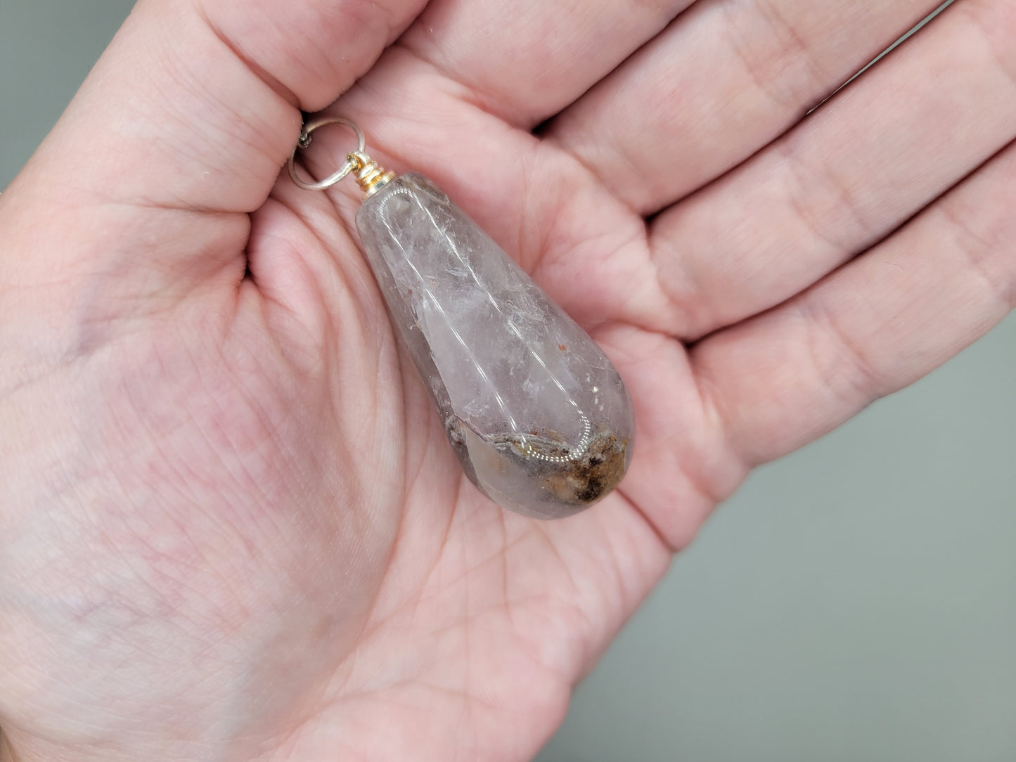 Smoky Quartz Pendant and Chain Set