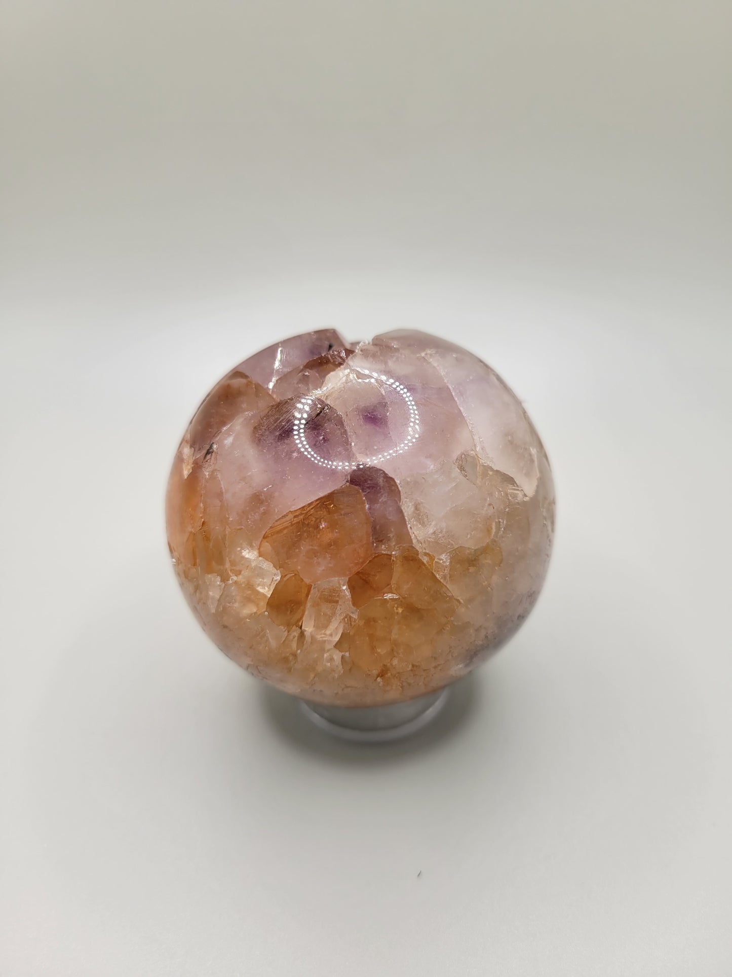 Amethyst Golden Healer Sphere