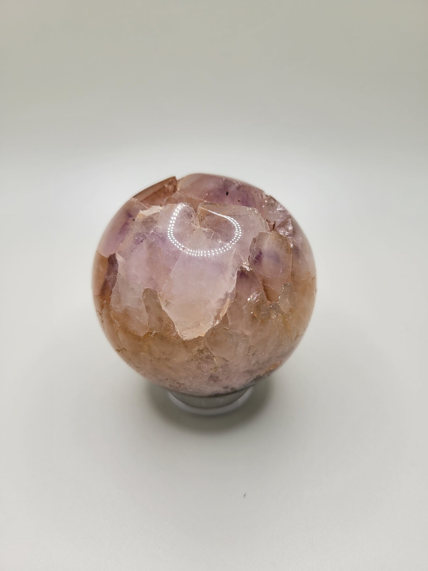 Amethyst Golden Healer Sphere