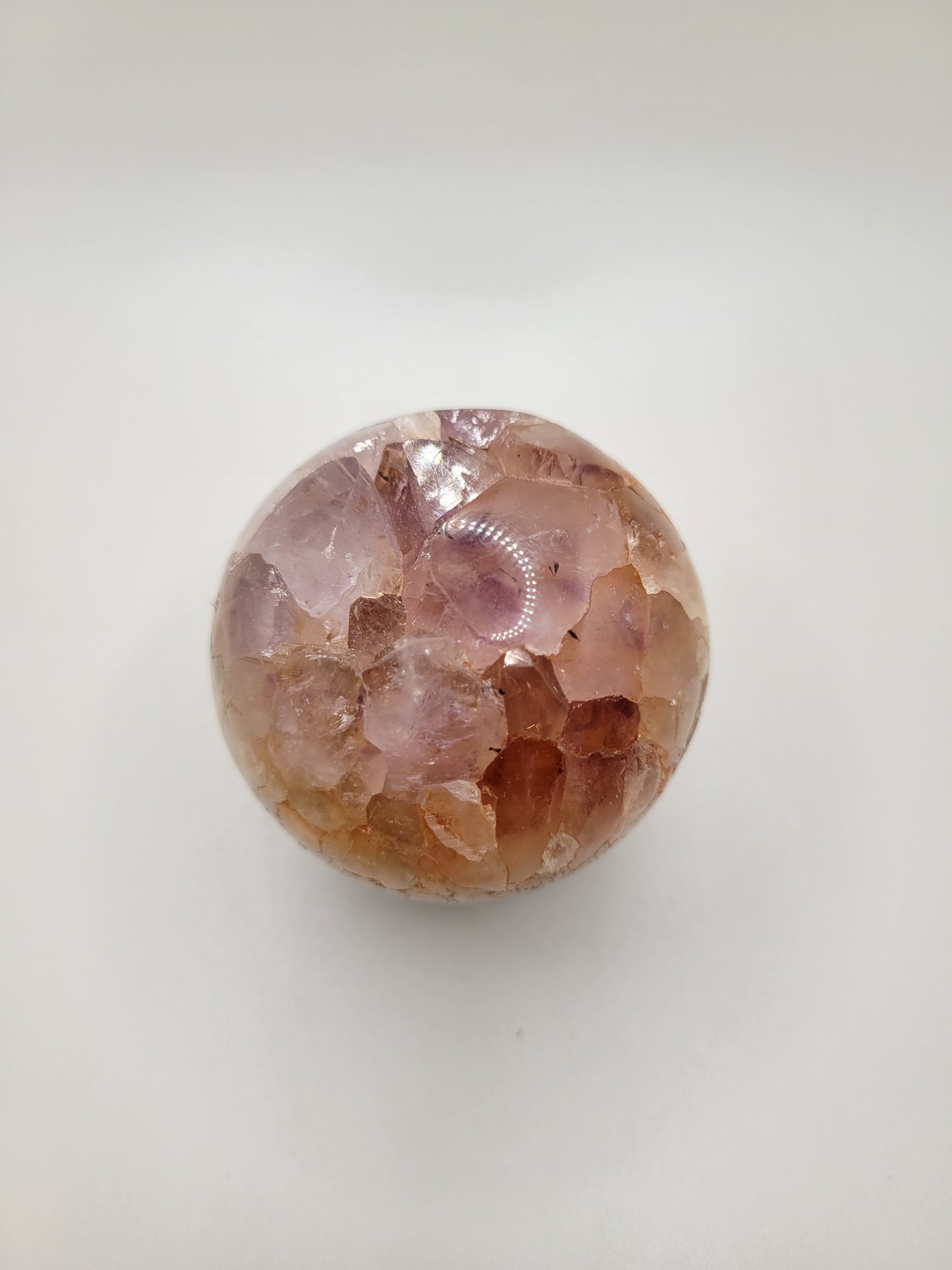 Amethyst Golden Healer Sphere