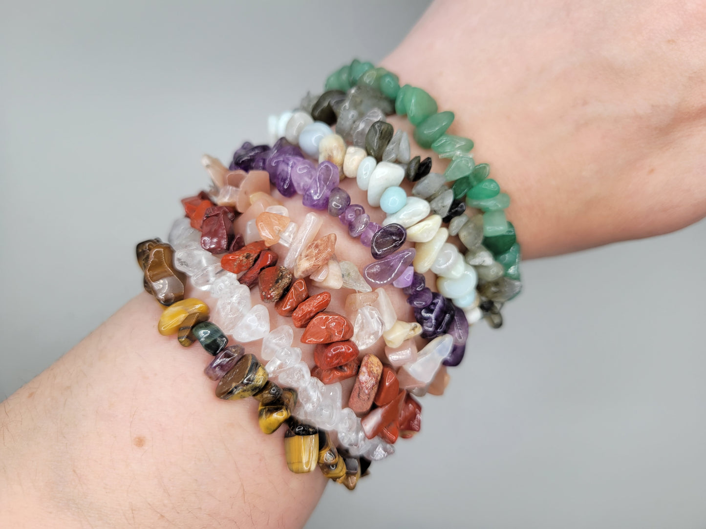 Crystal Chip Bracelets