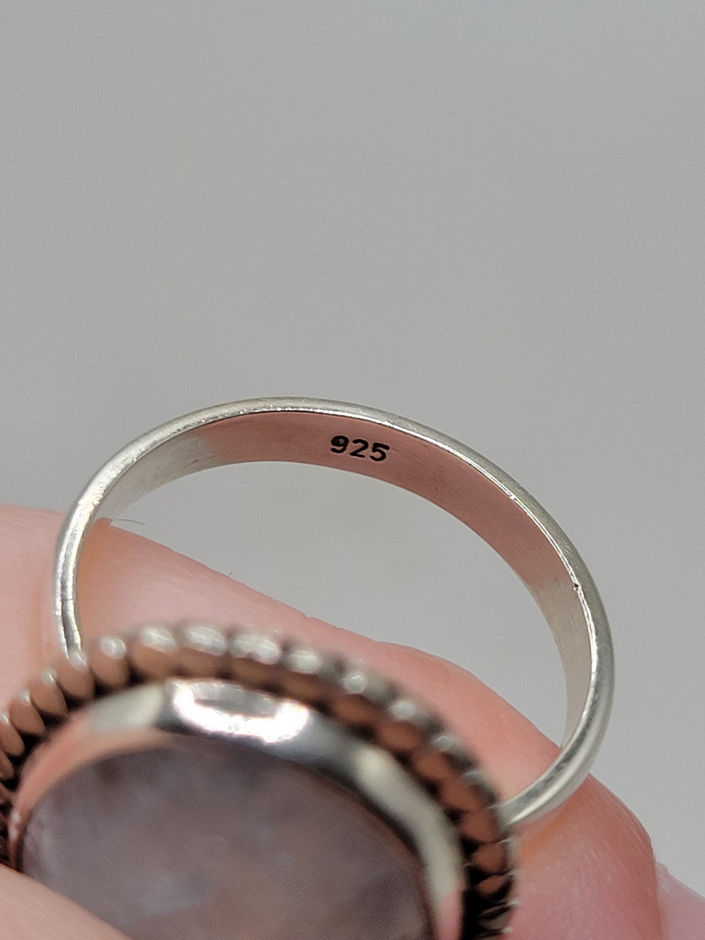Rainbow Moonstone Ring