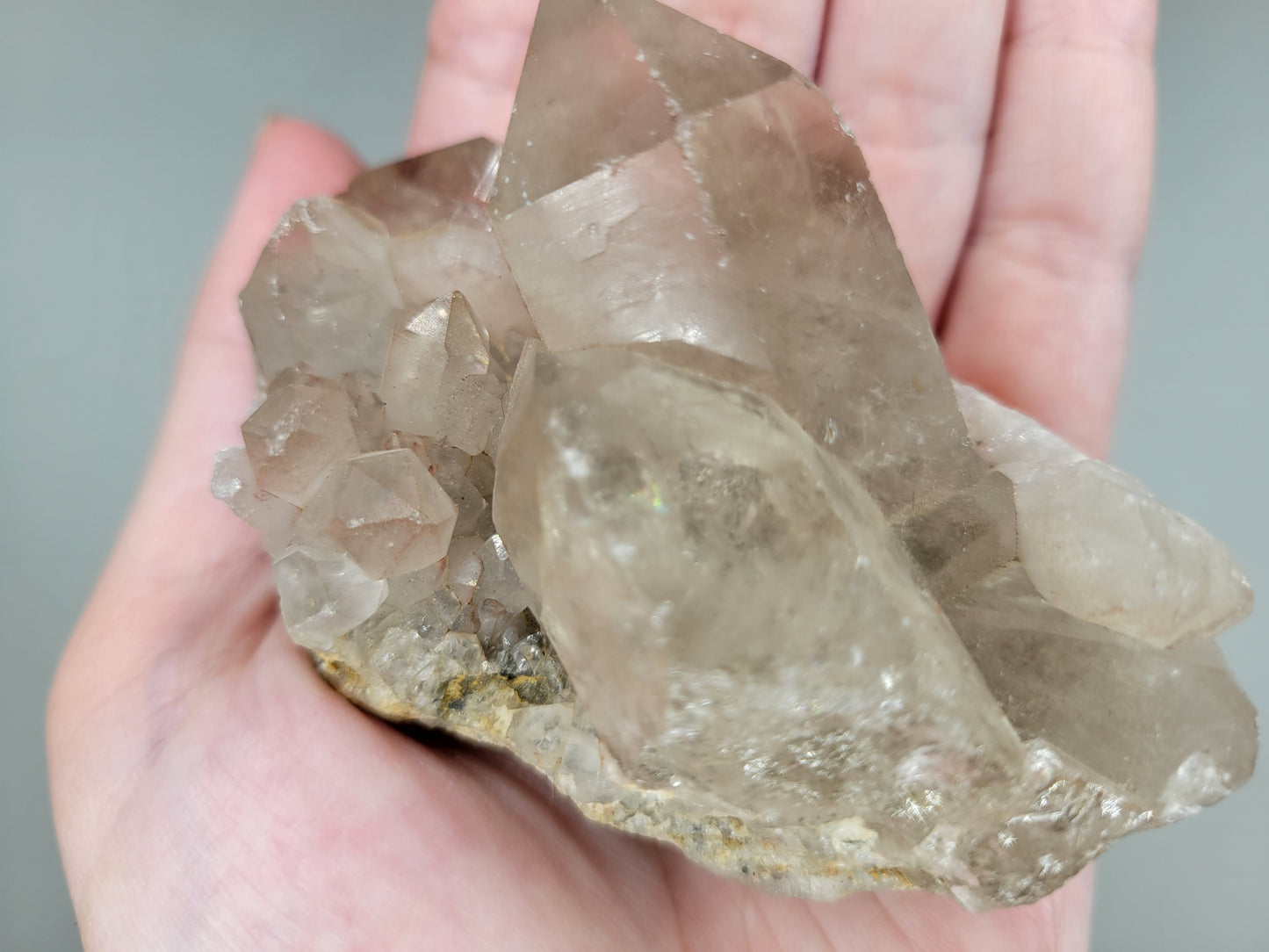 Smoky Quartz Cluster