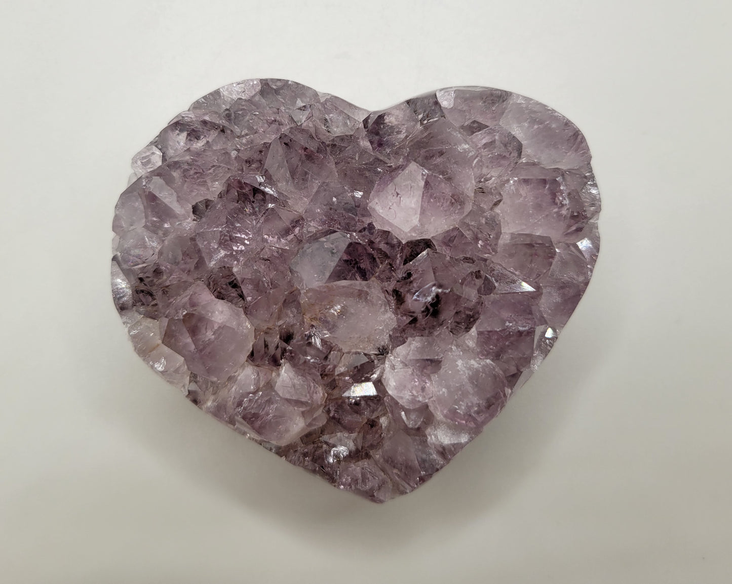 Amethyst Drusy Heart