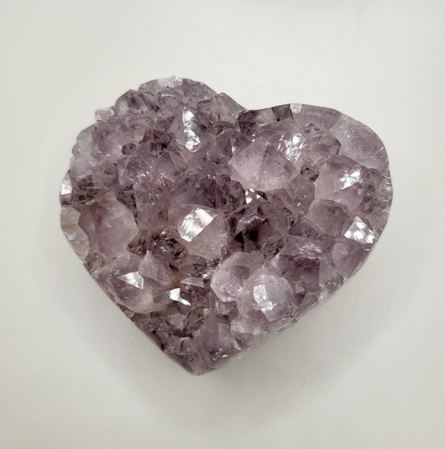 Amethyst Drusy Heart