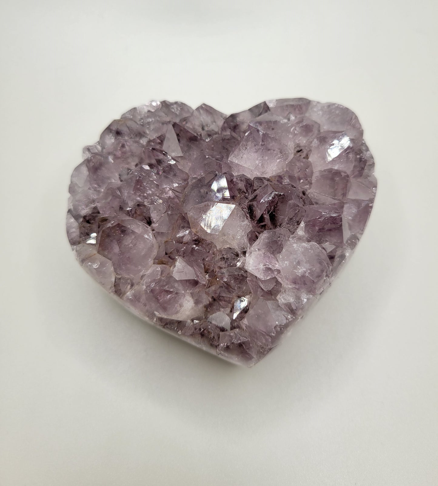 Amethyst Drusy Heart