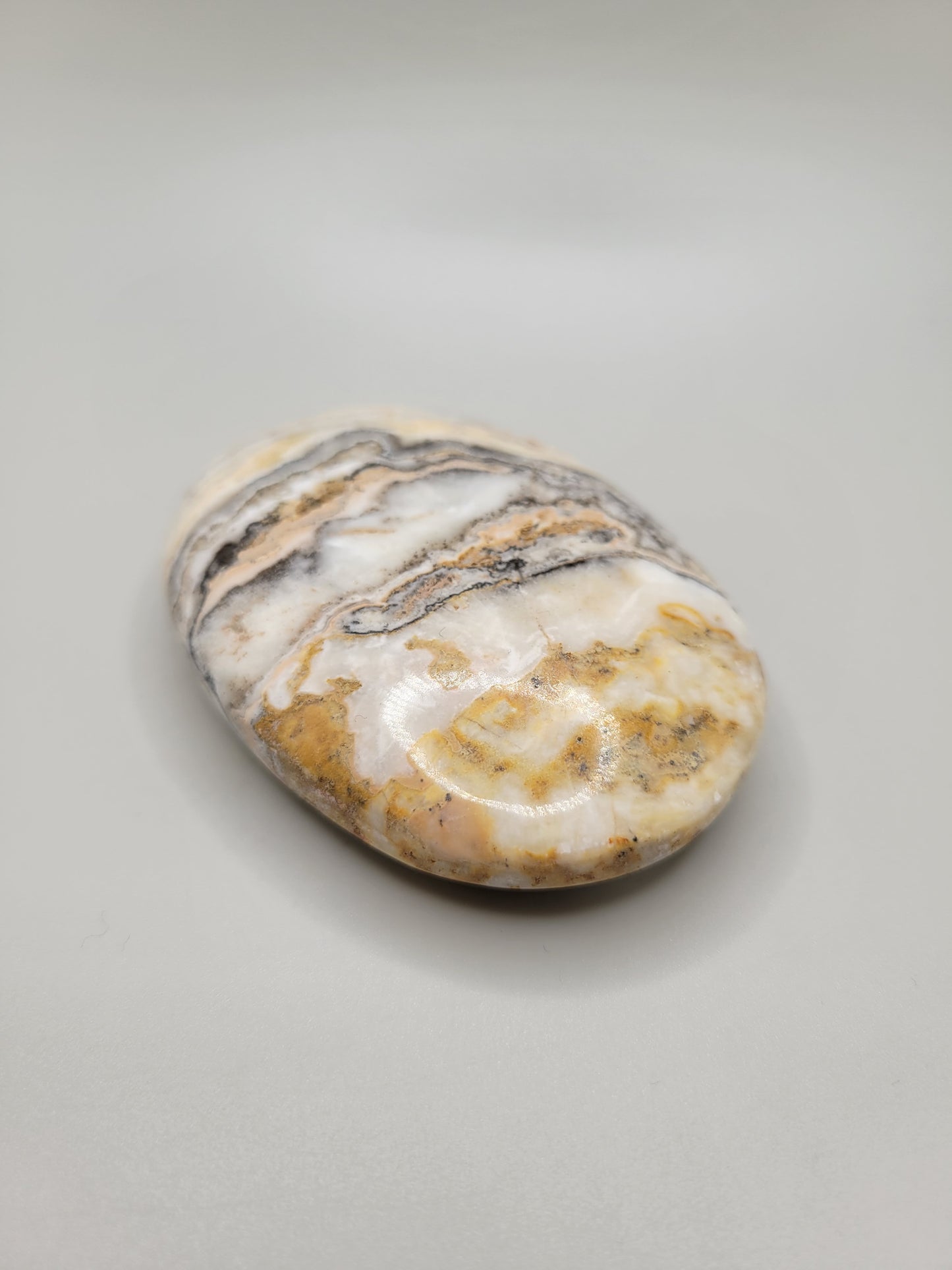 Bumblebee Calcite Palm Stone