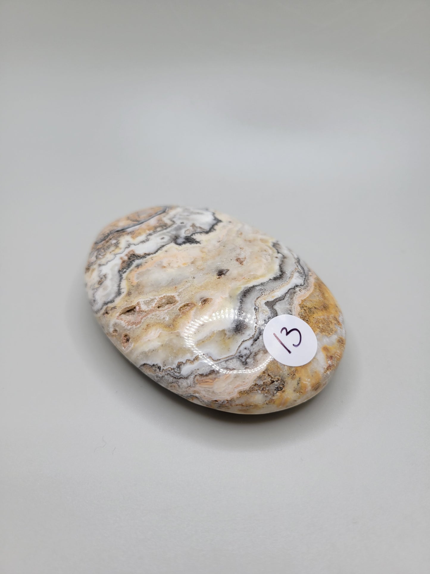 Bumblebee Calcite Palm Stone