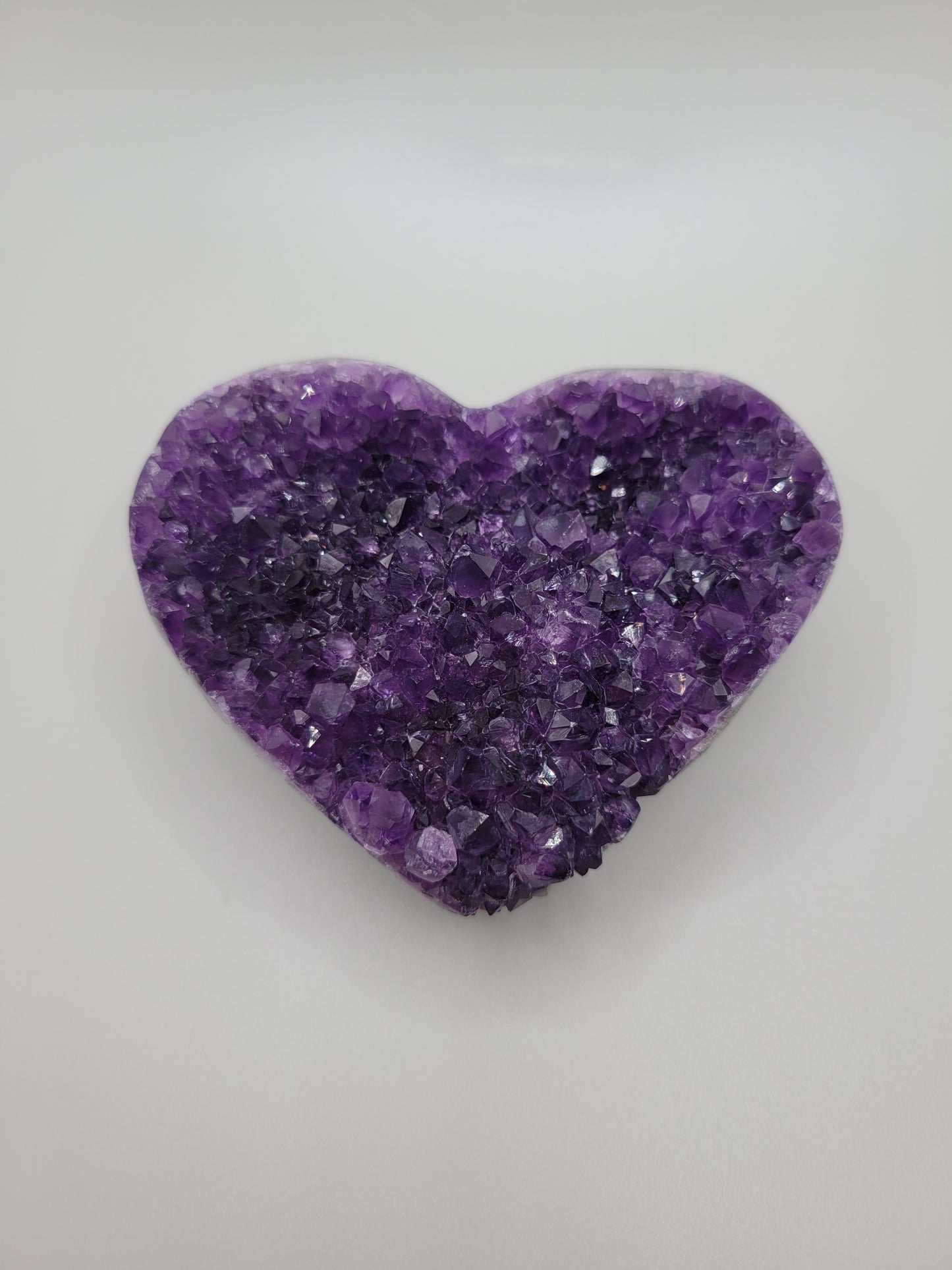 Amethyst Drusy Heart