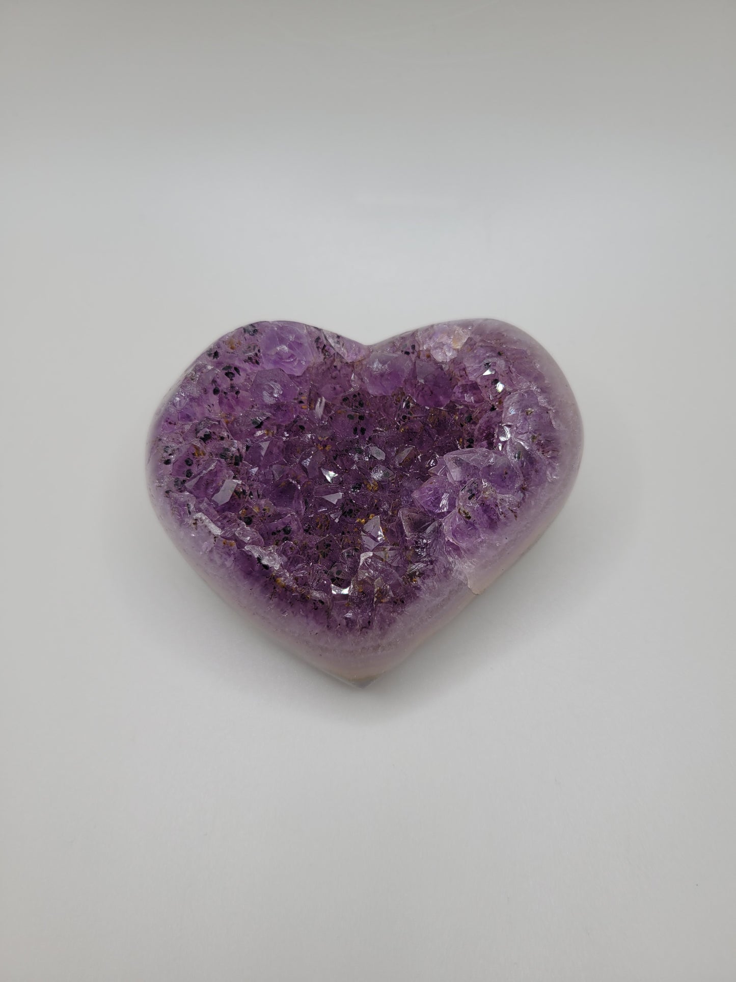 Amethyst Drusy Heart