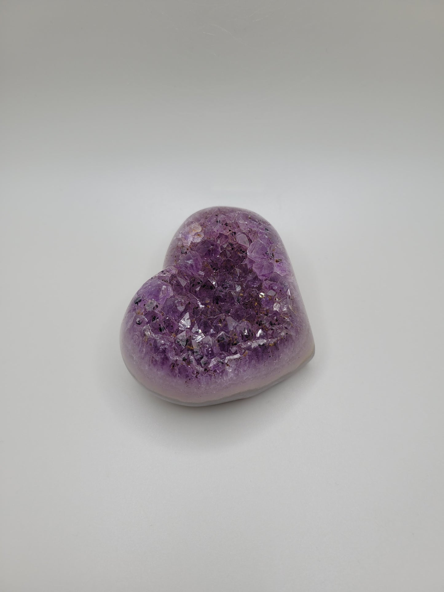Amethyst Drusy Heart