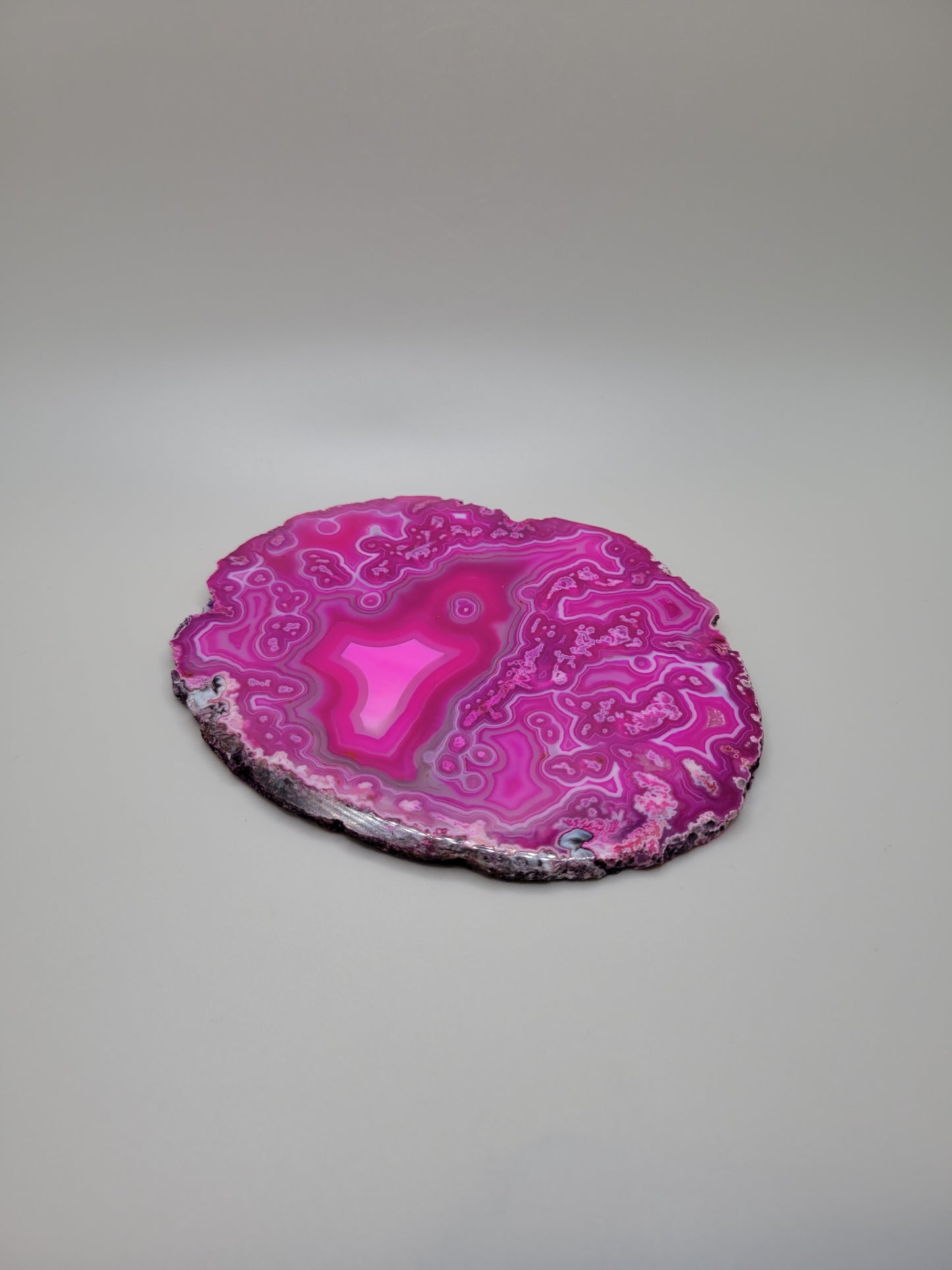Dyed Pink Agate Slice