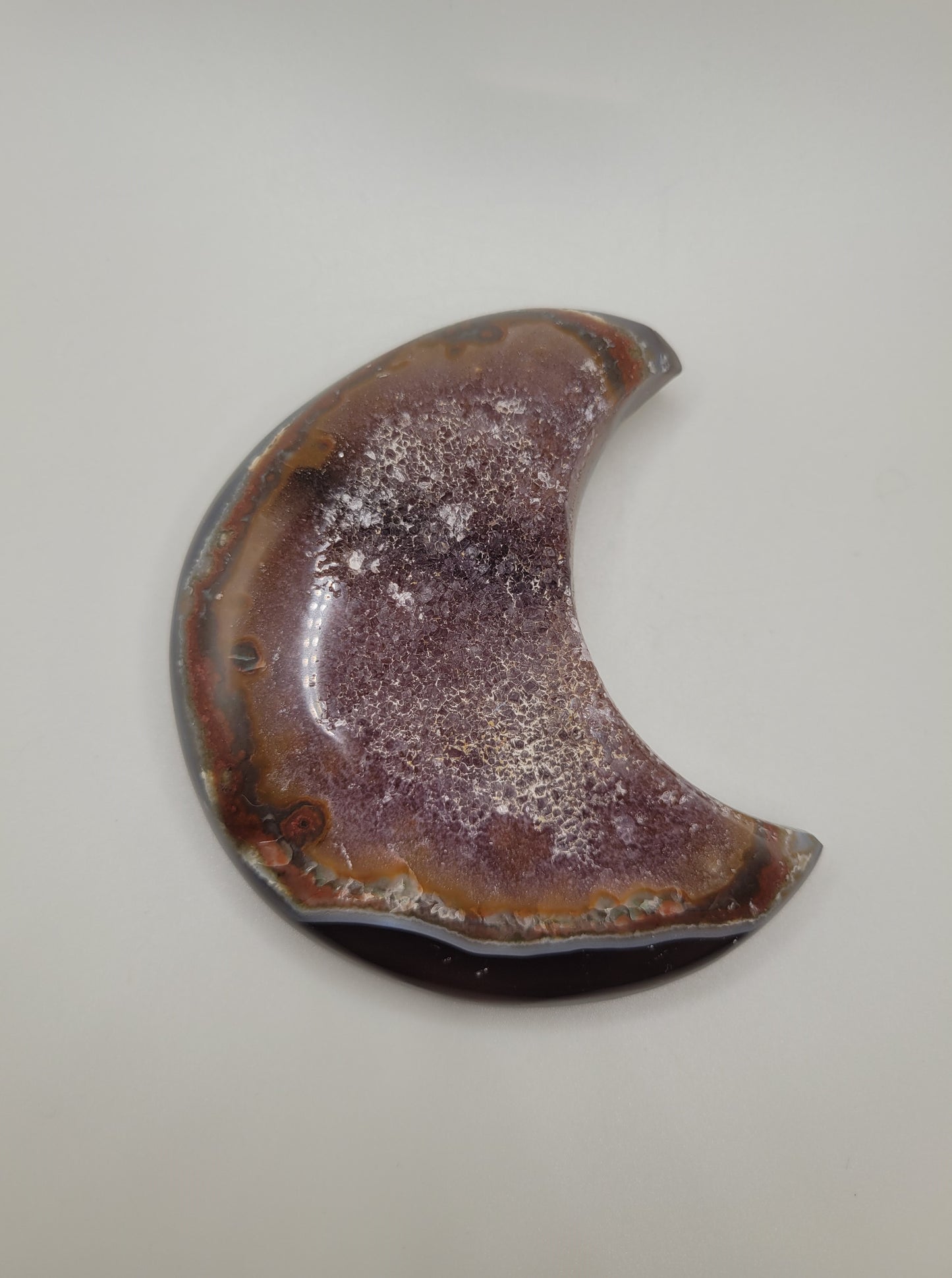 Agate Drusy Moon