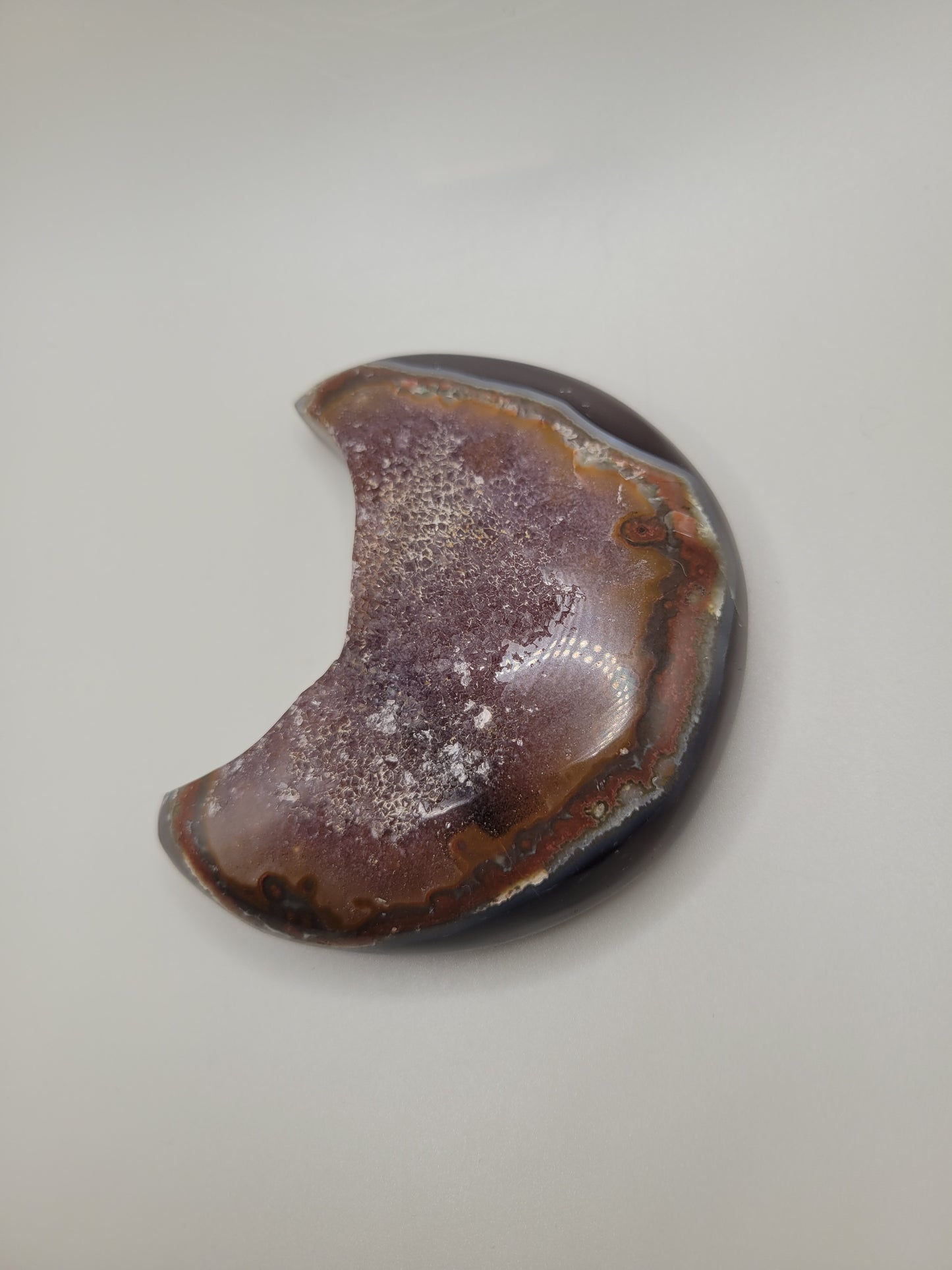Agate Drusy Moon