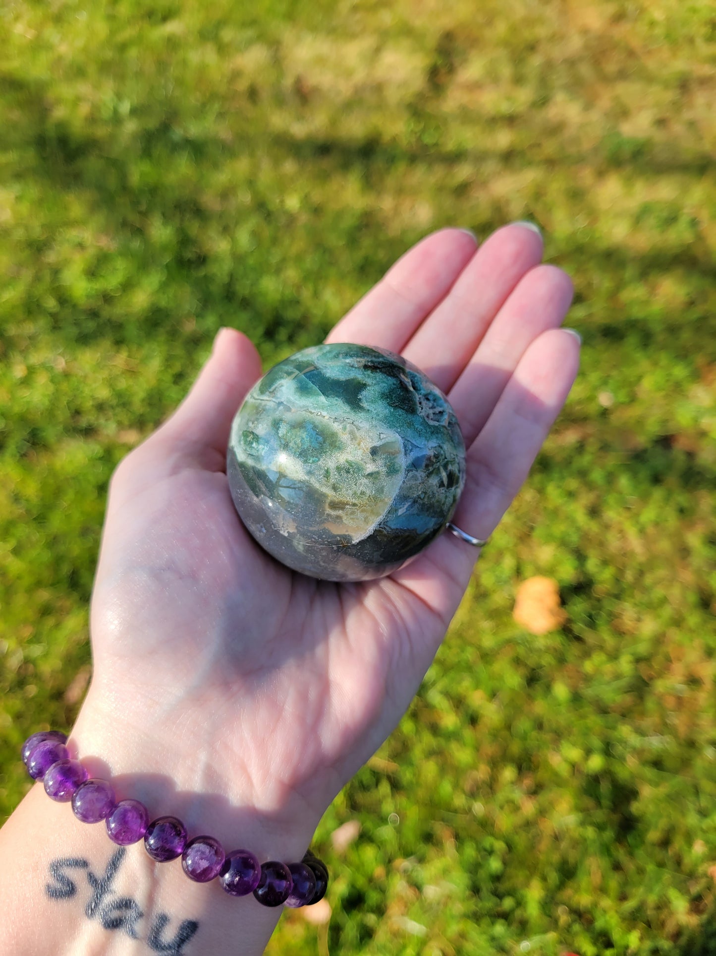 Moss Agate Sphere B