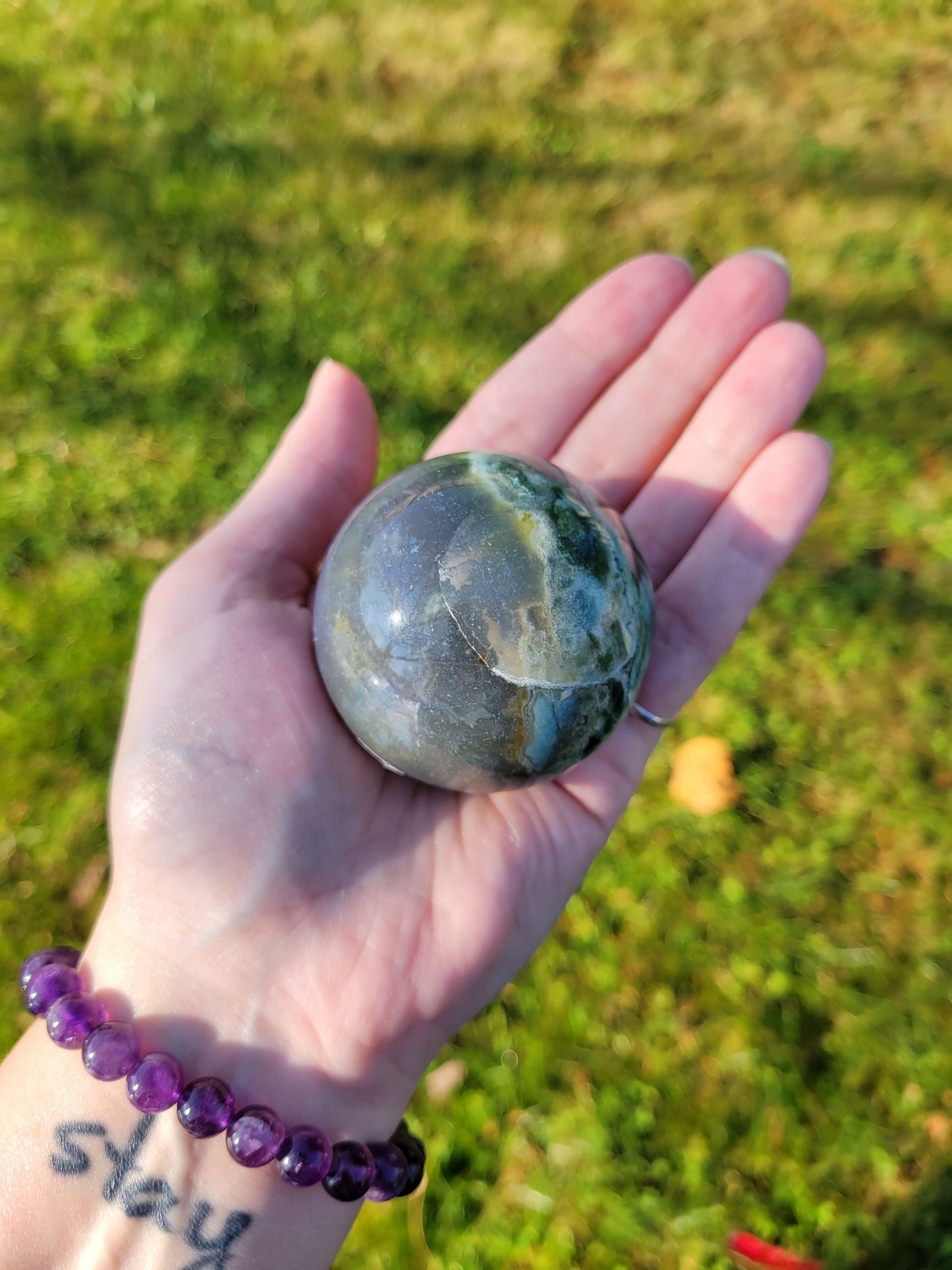 Moss Agate Sphere B