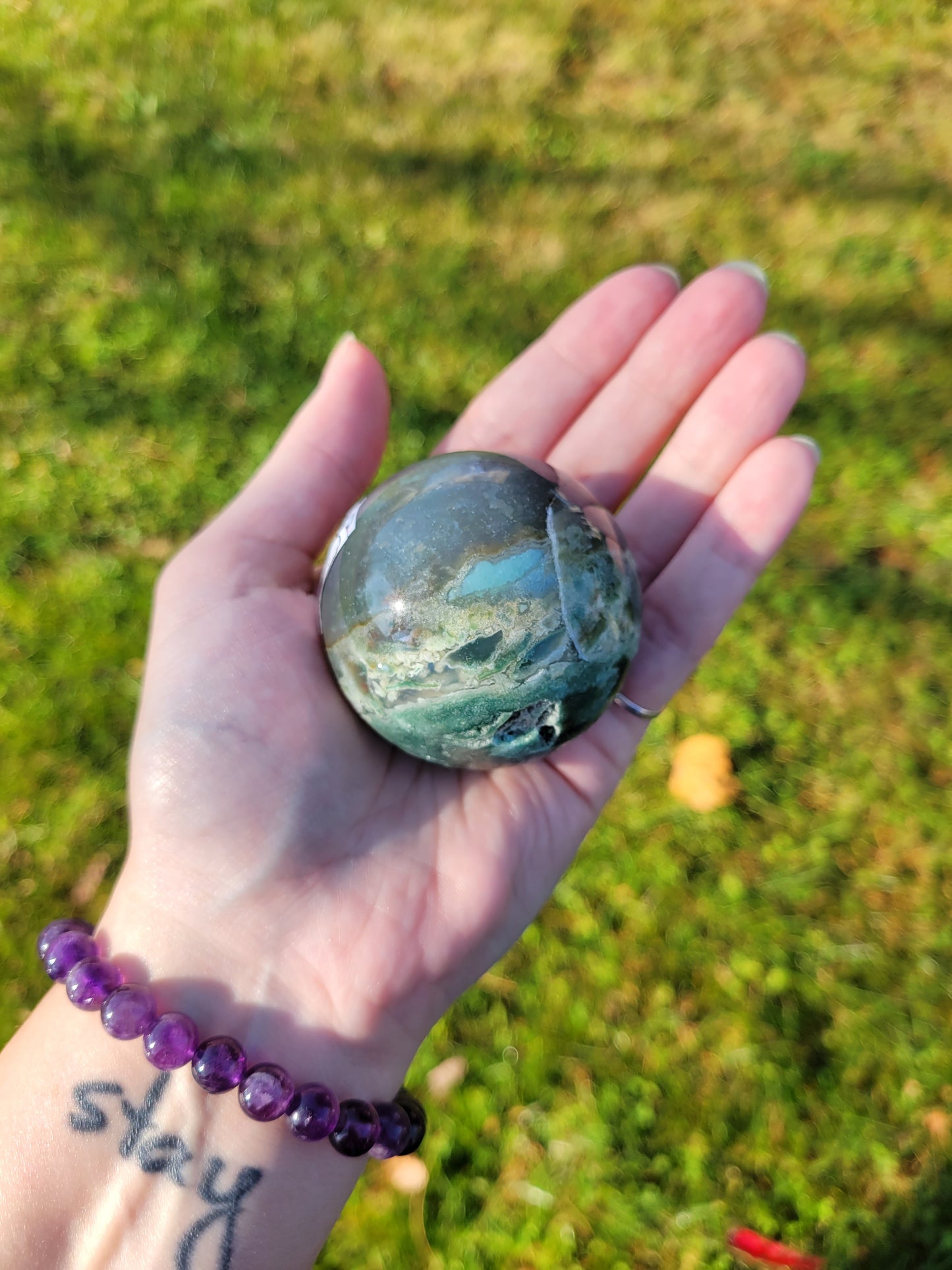 Moss Agate Sphere B