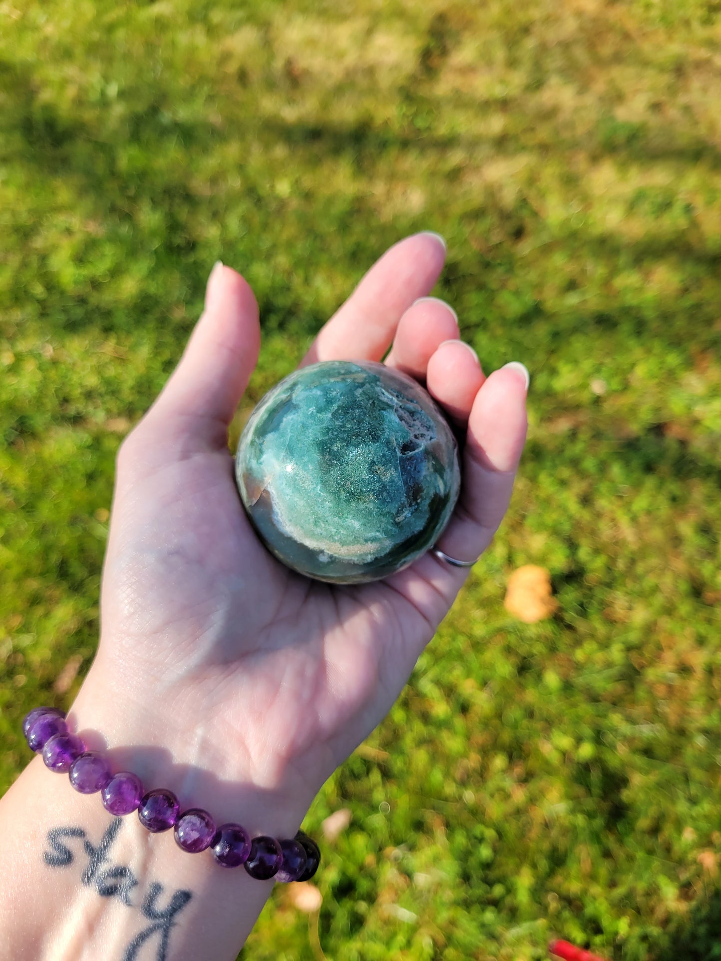 Moss Agate Sphere B