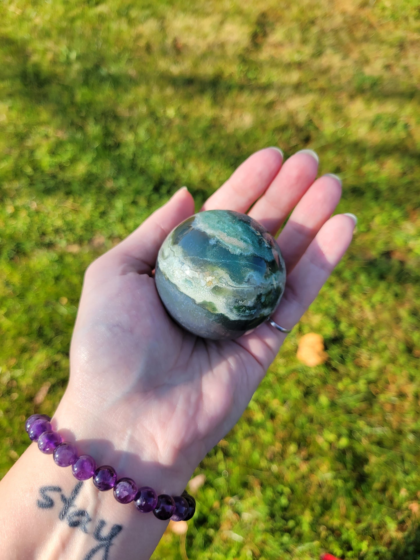Moss Agate Sphere B