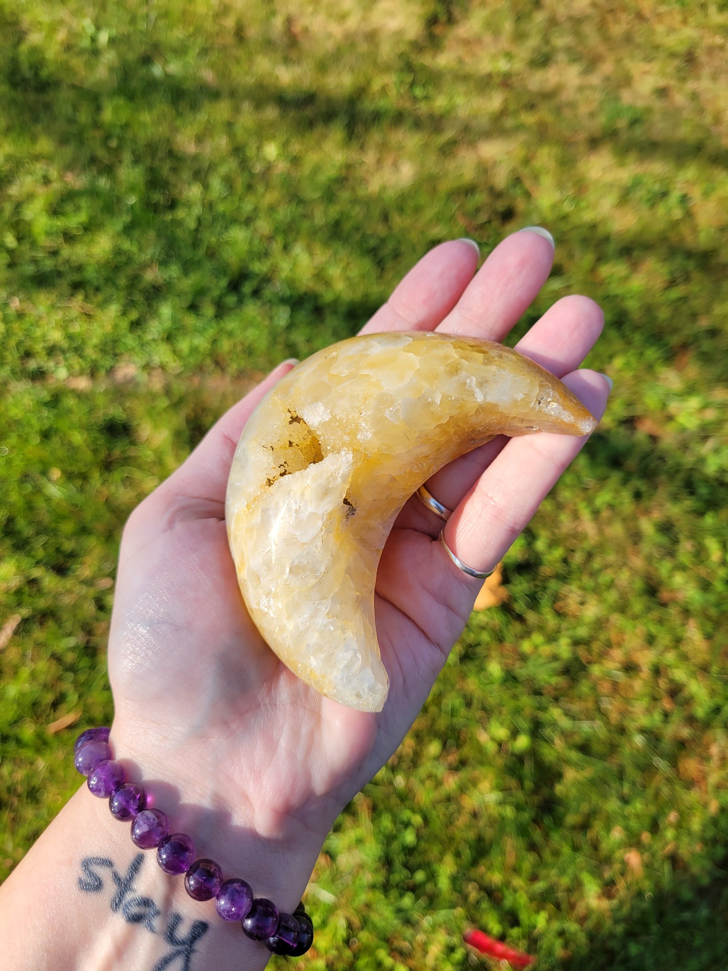 Agate Drusy Moon