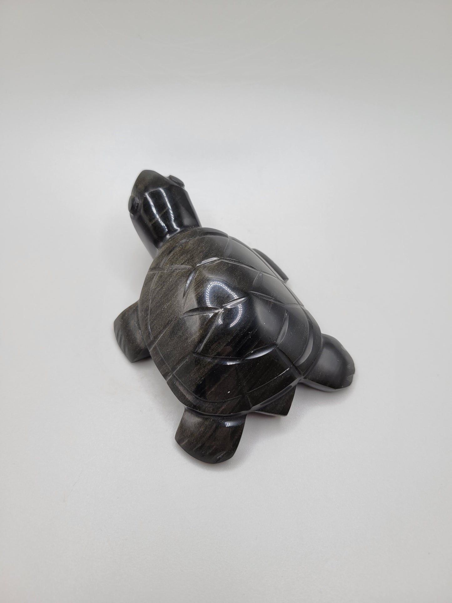 Gold Sheen Obsidian Turtle