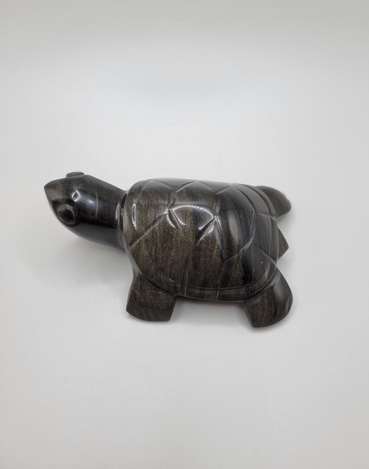 Gold Sheen Obsidian Turtle