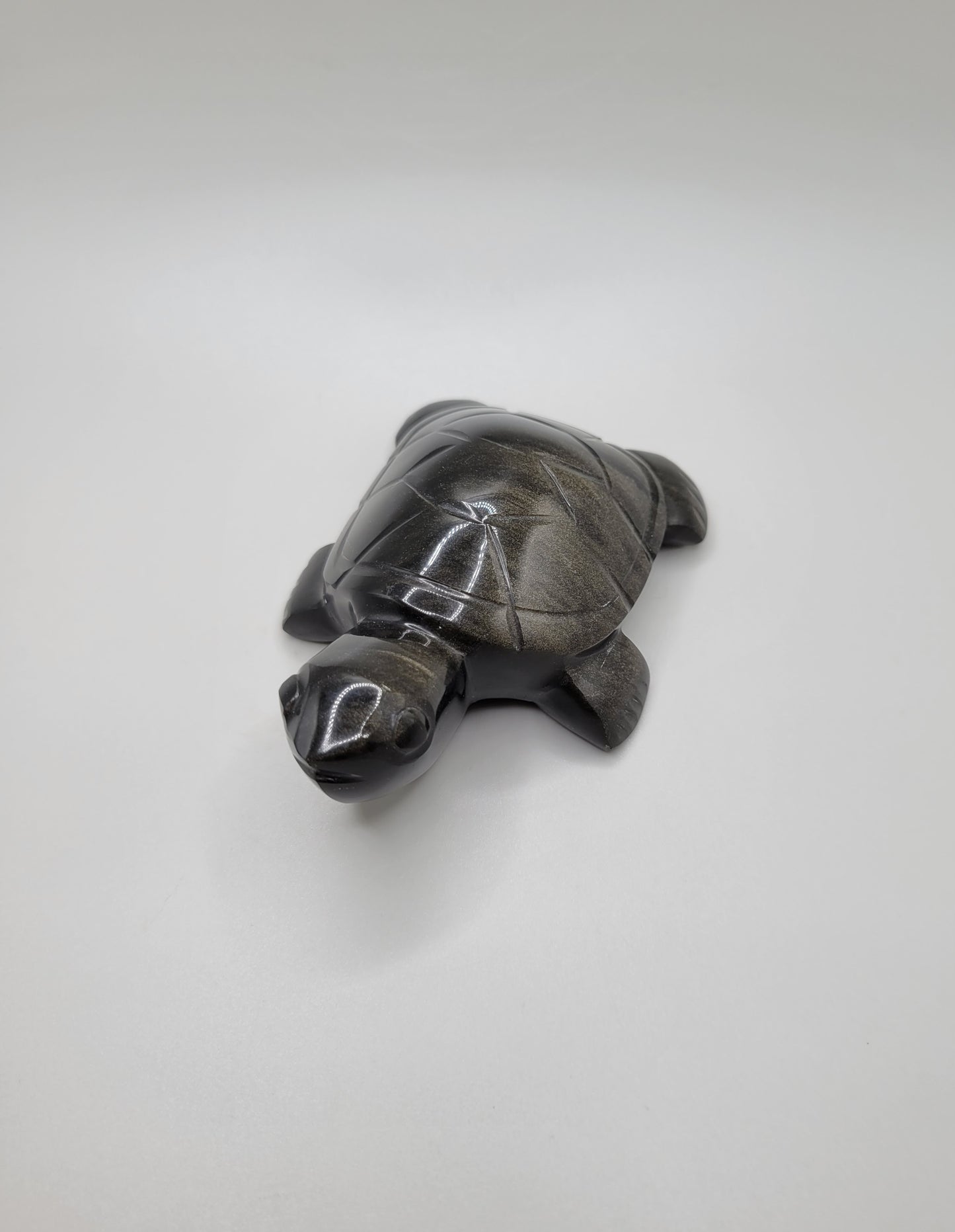 Gold Sheen Obsidian Turtle