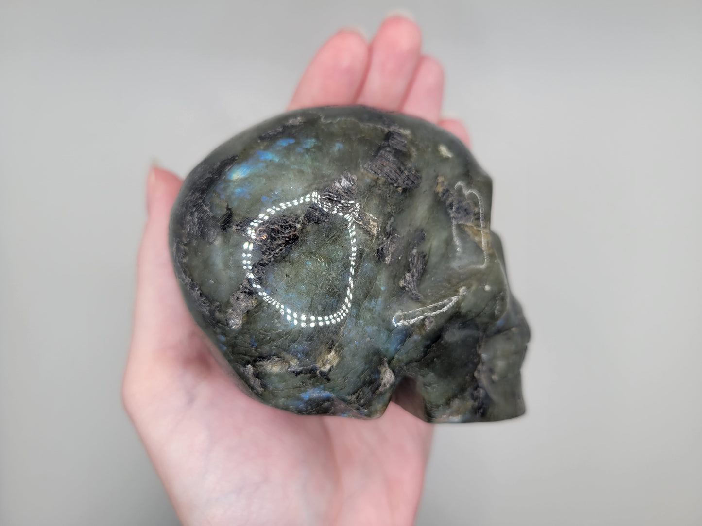 Labradorite Skull