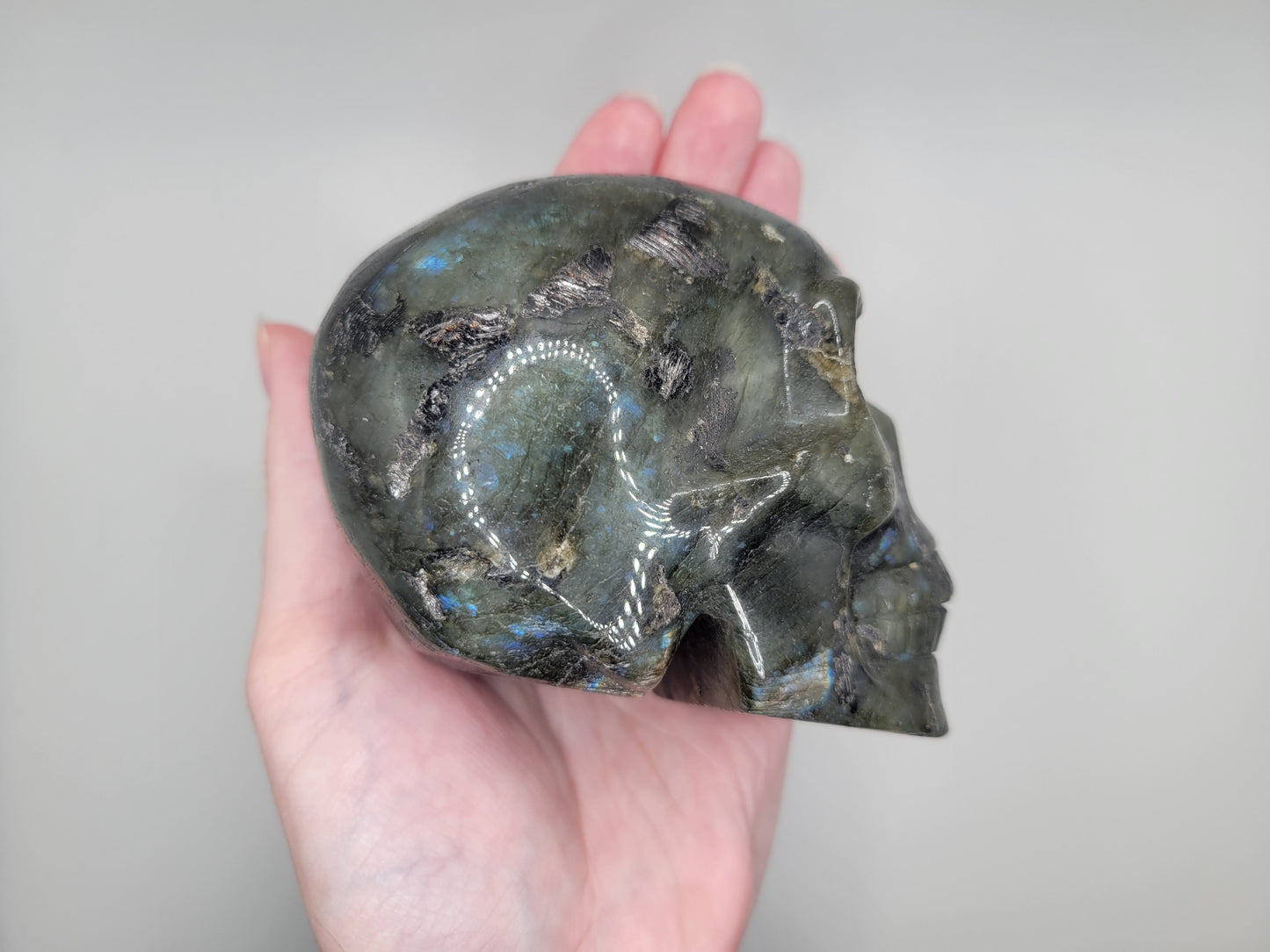Labradorite Skull