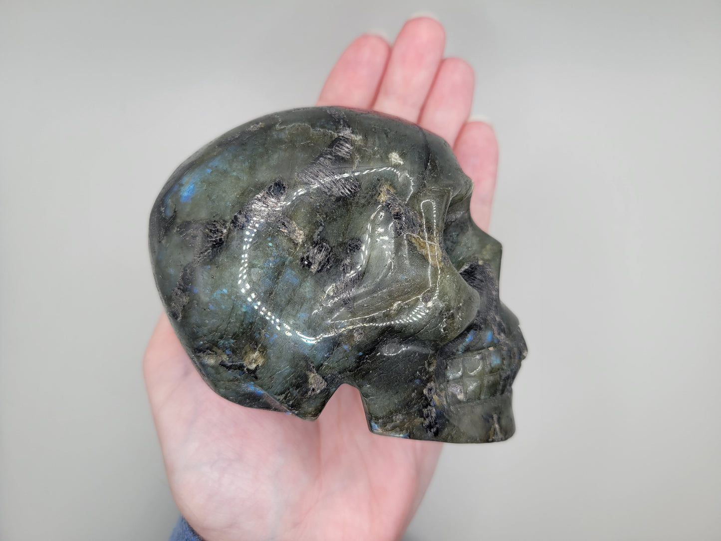 Labradorite Skull