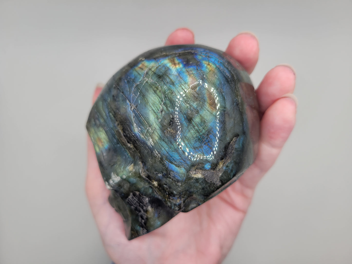 Labradorite Skull