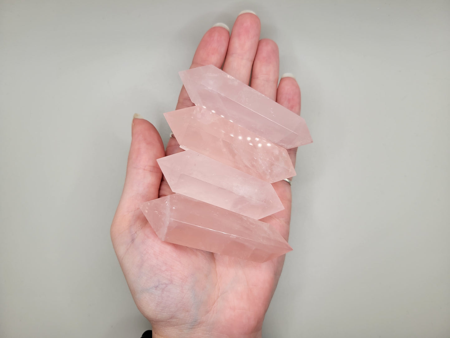 Rose Quartz Double Terminated Points
