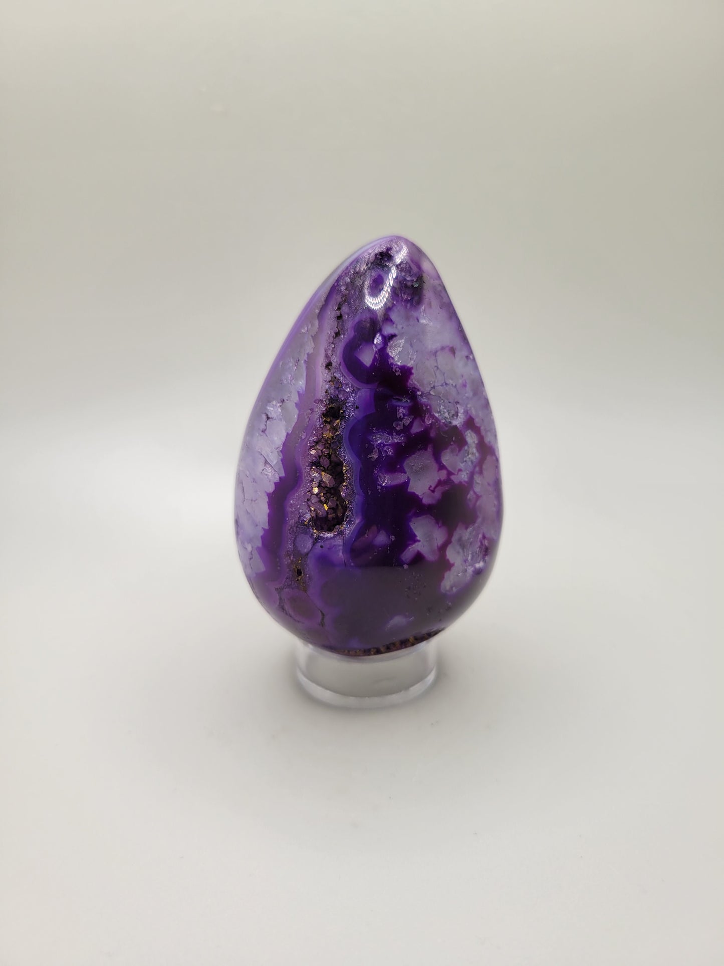 Dyed Purple Agate Egg