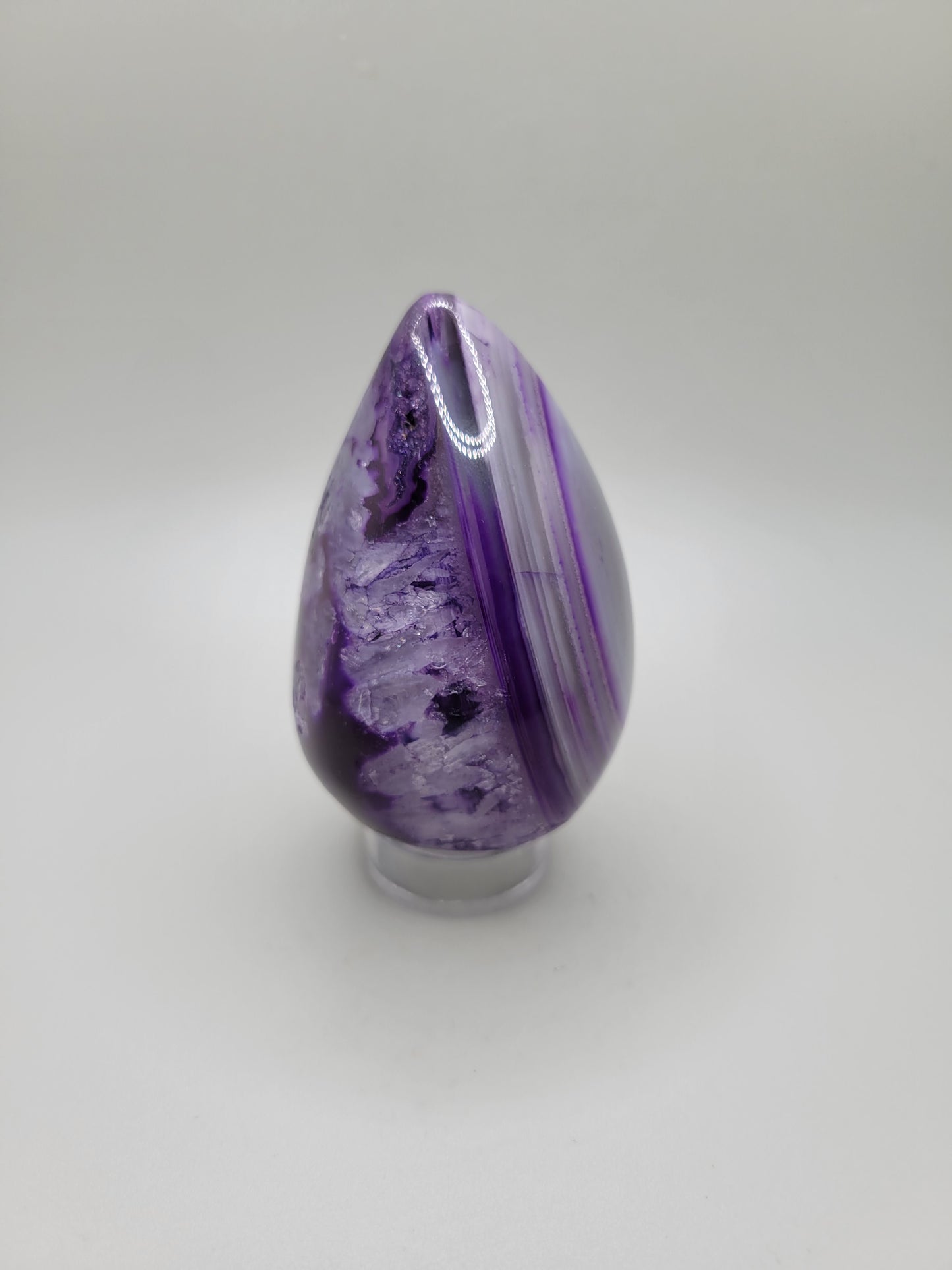 Dyed Purple Agate Egg