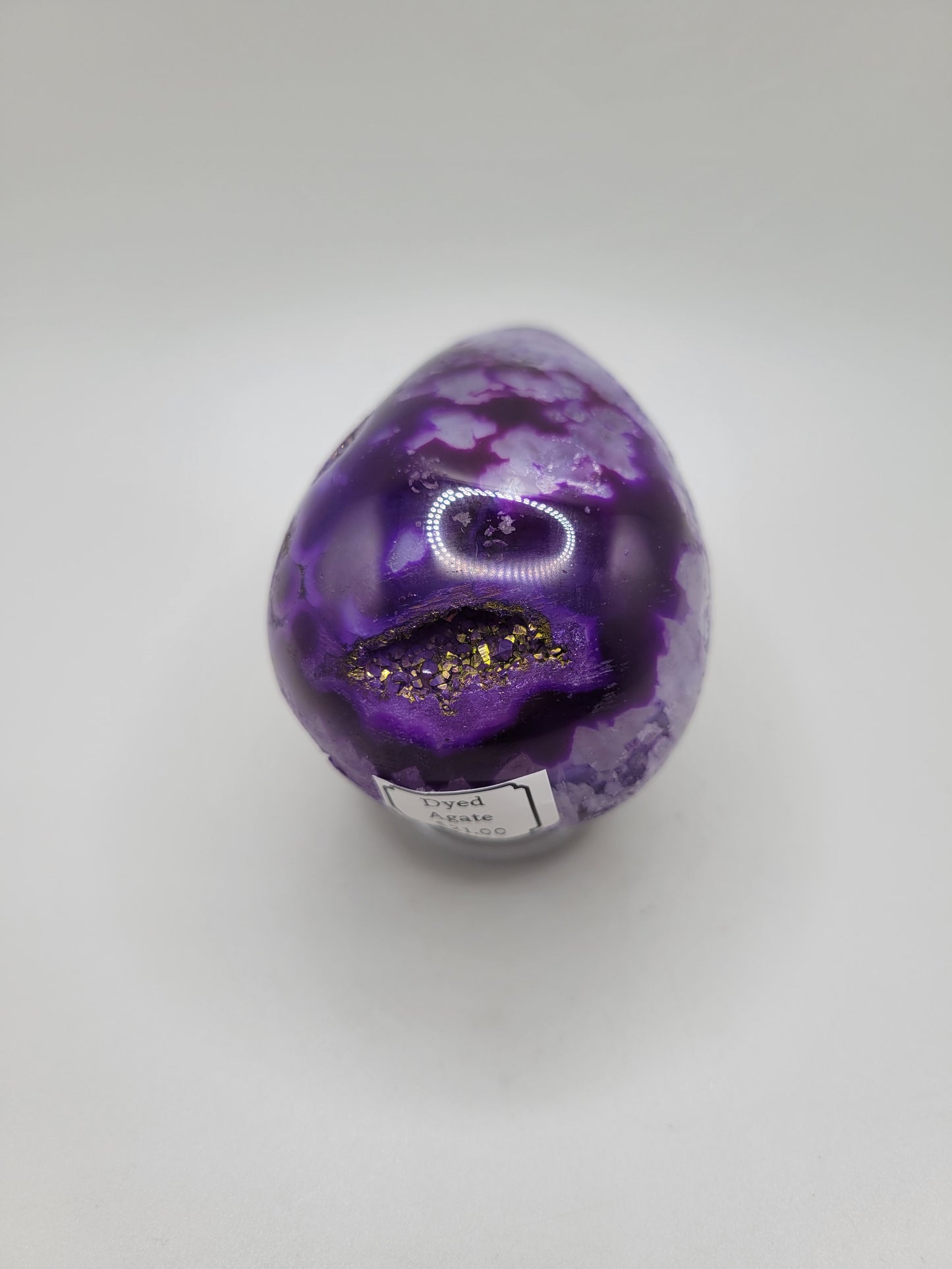 Dyed Purple Agate Egg